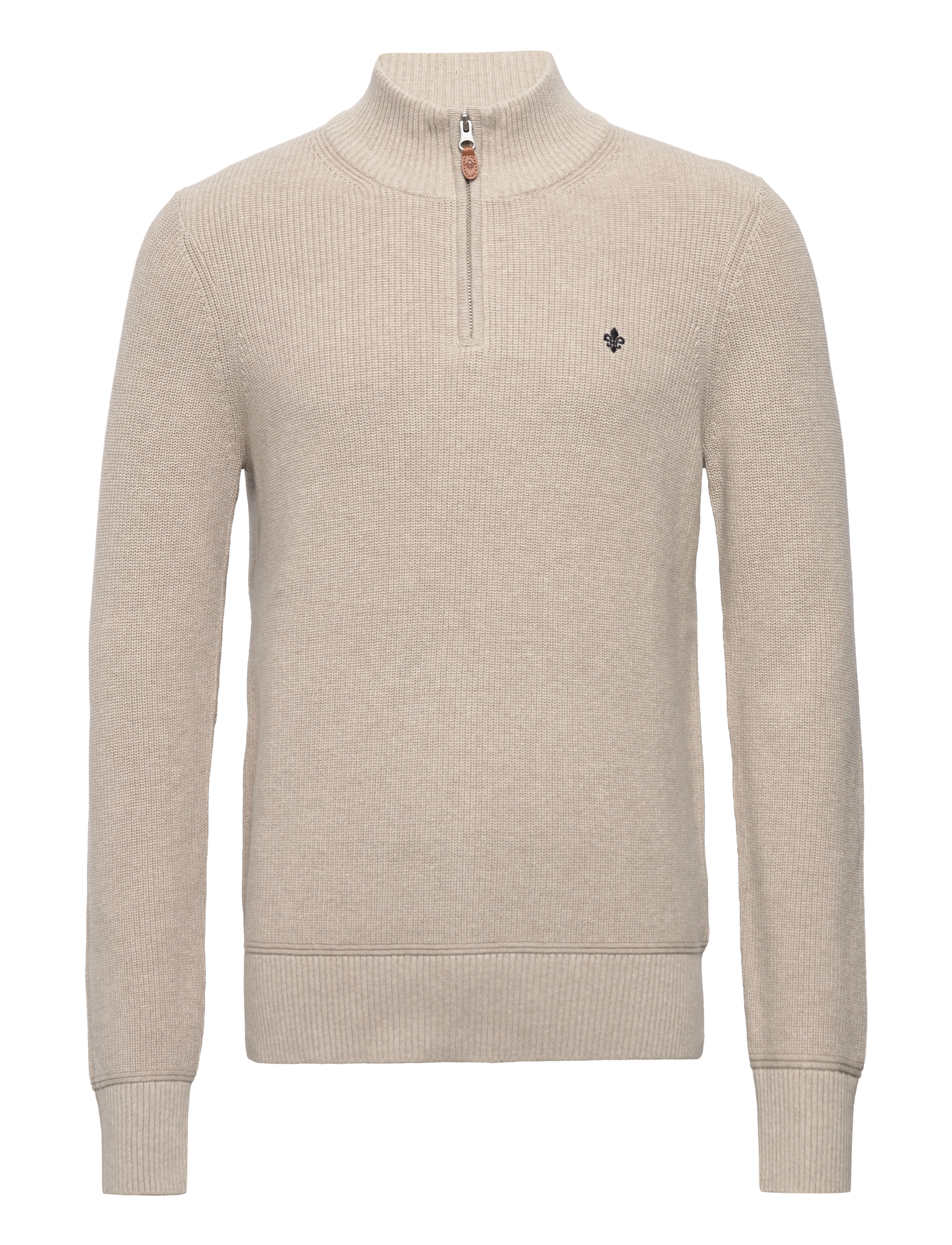 Morris Bernard Half Zip, Mænd, Halv Lynlås Sweater, Grøn, Str: XXL