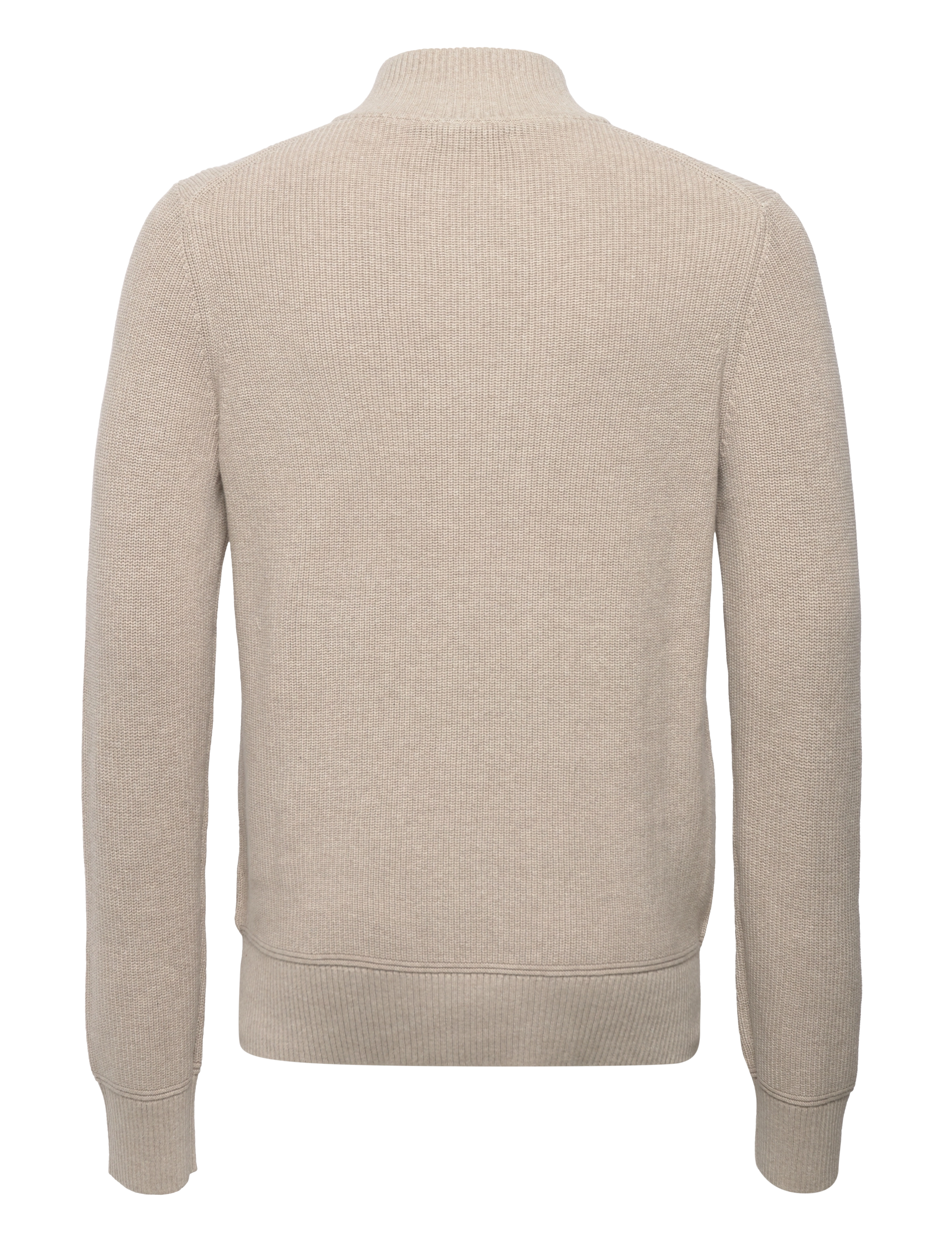 Morris - Bernard Half Zip - hálfrenndar peysur - khaki - 1