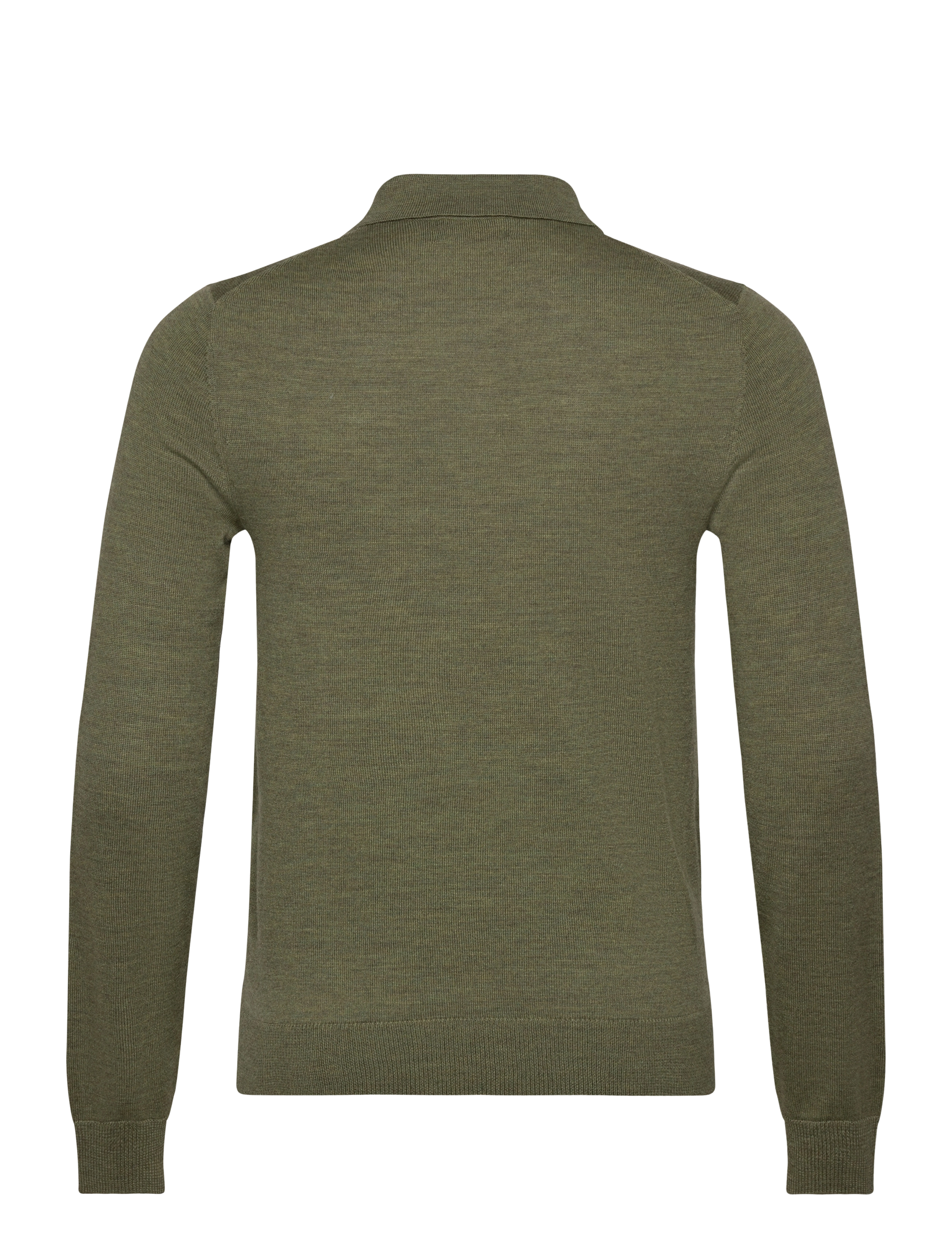 Morris - Merino Polo Shirt - olive - 1
