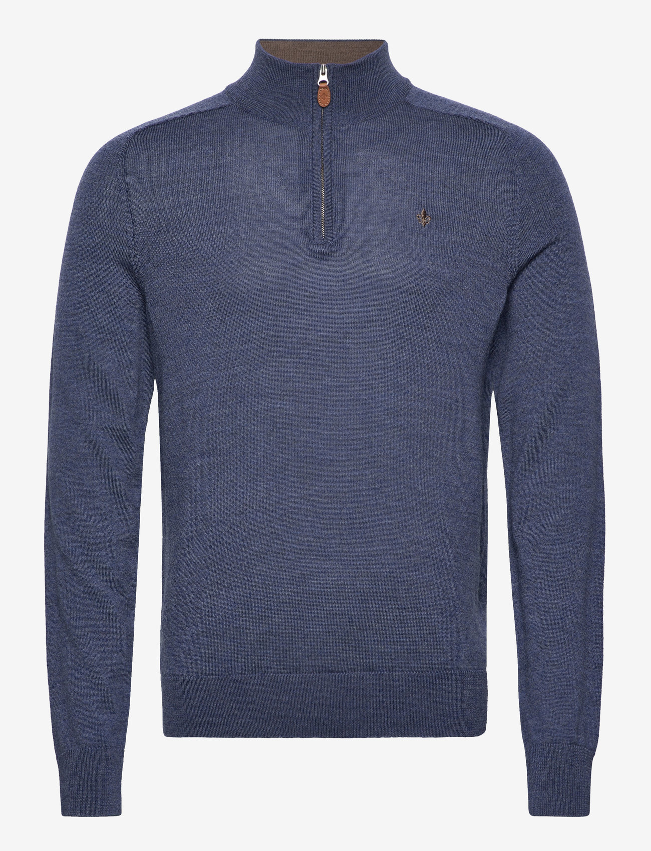 Morris - Merino John Zip - blue - 0