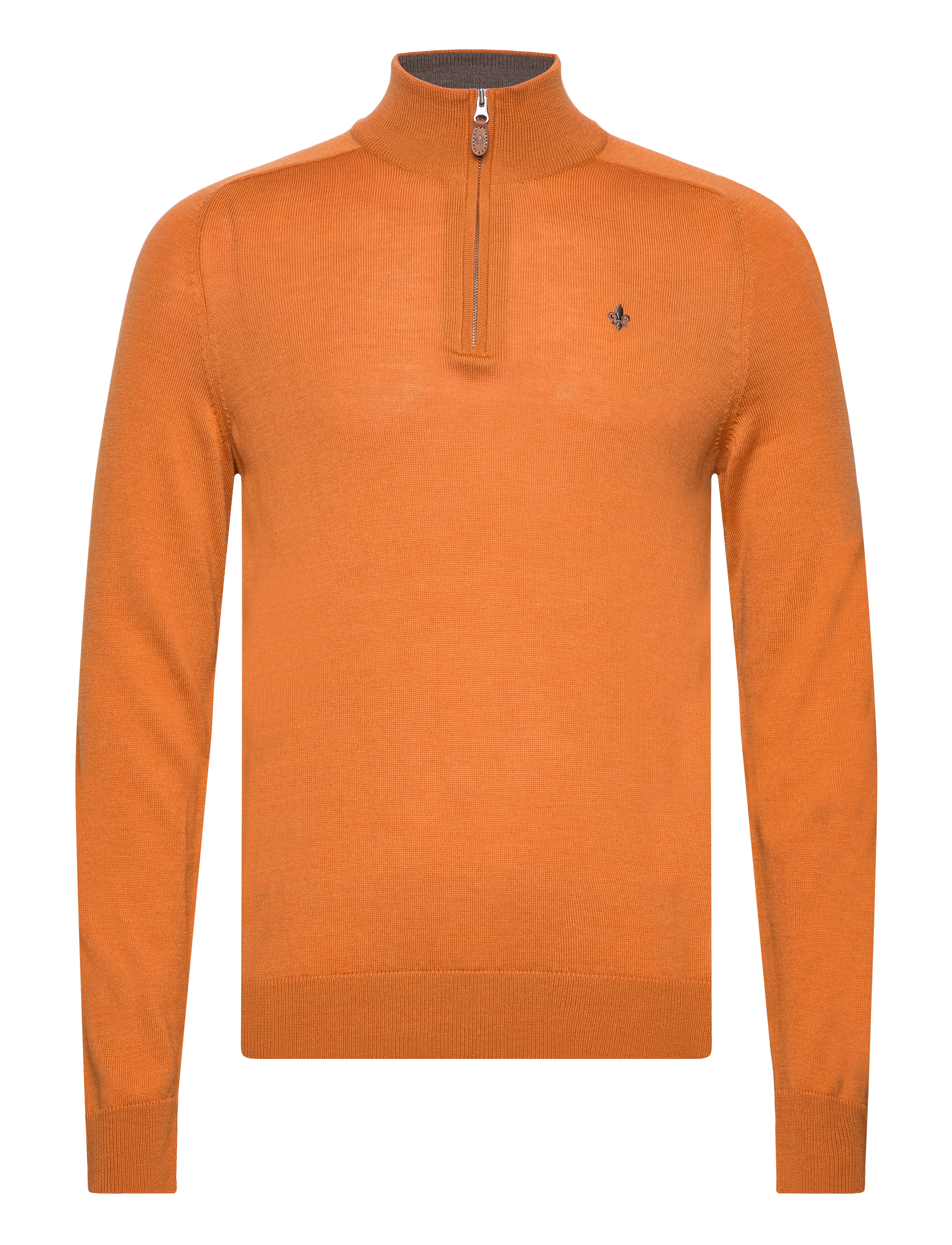 Merino John Zip - ORANGE