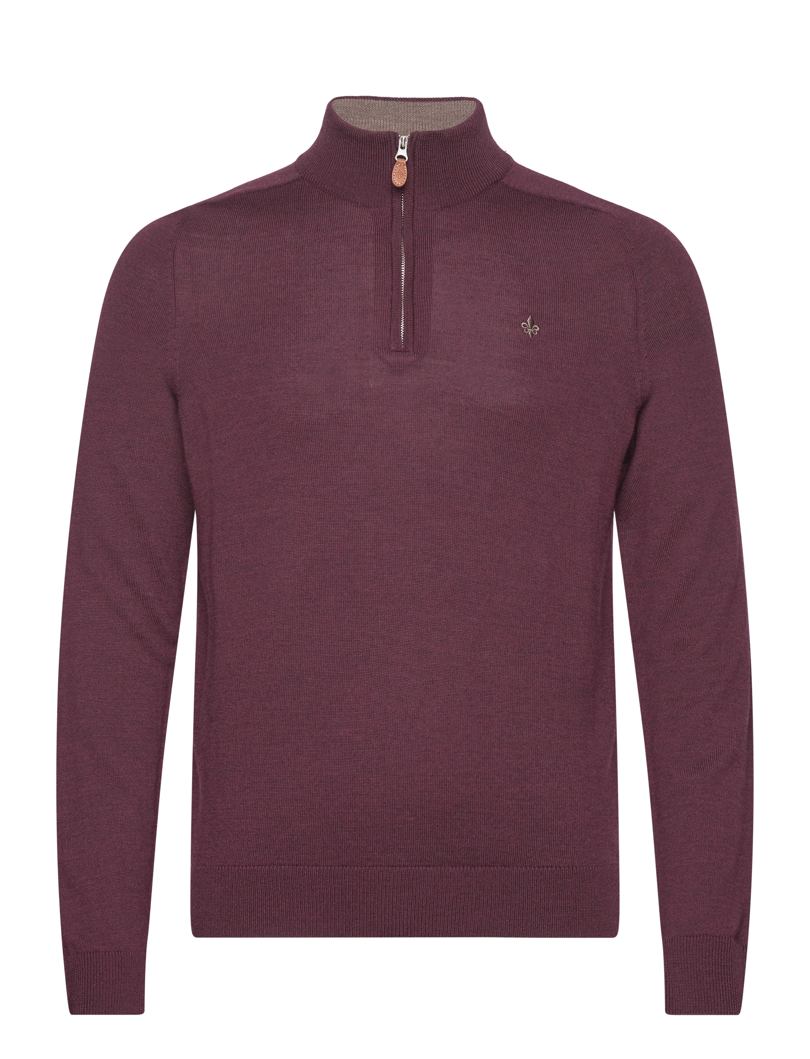 Merino John Zip - WINE RED