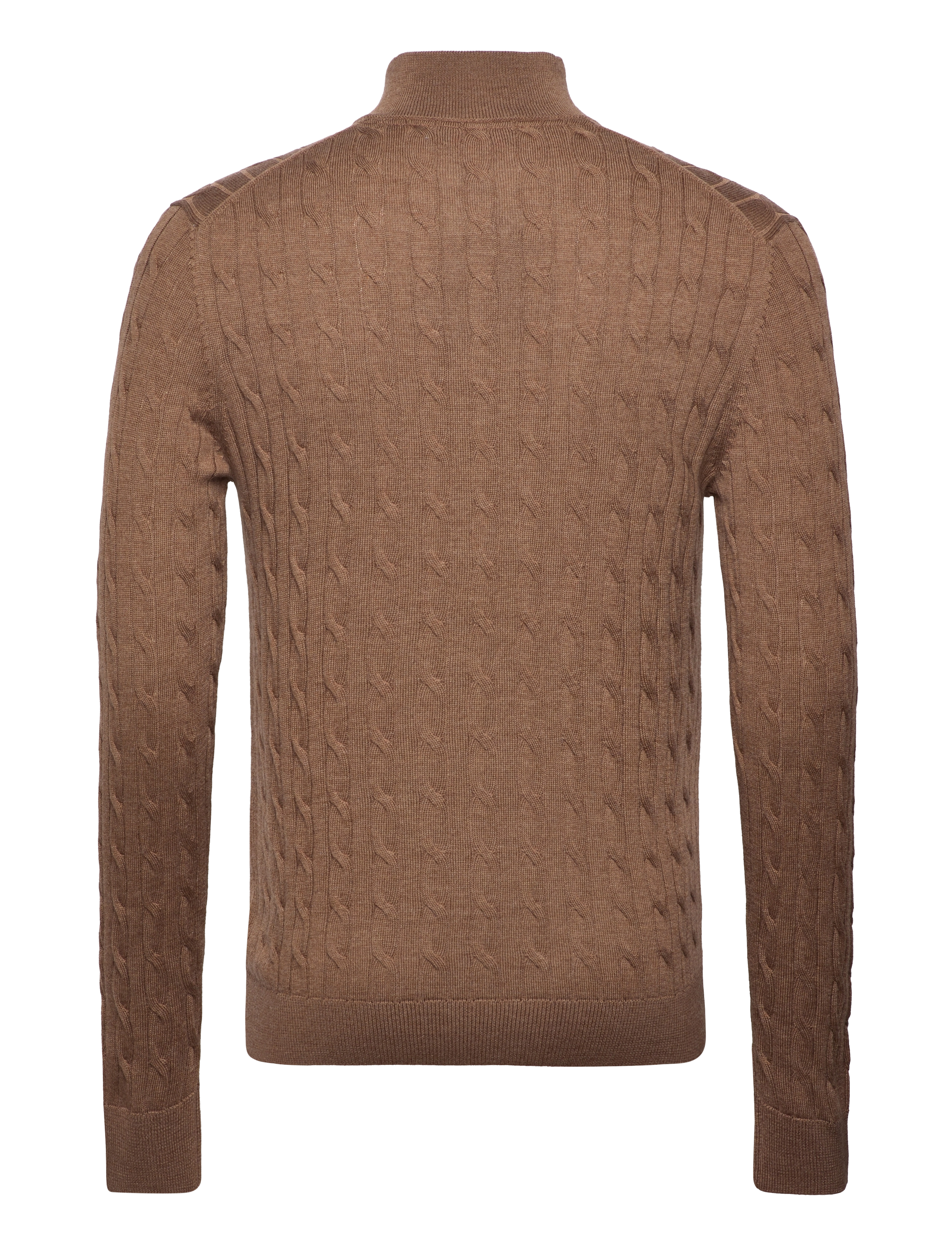 Morris - Merino Cable John Zip - camel - 1