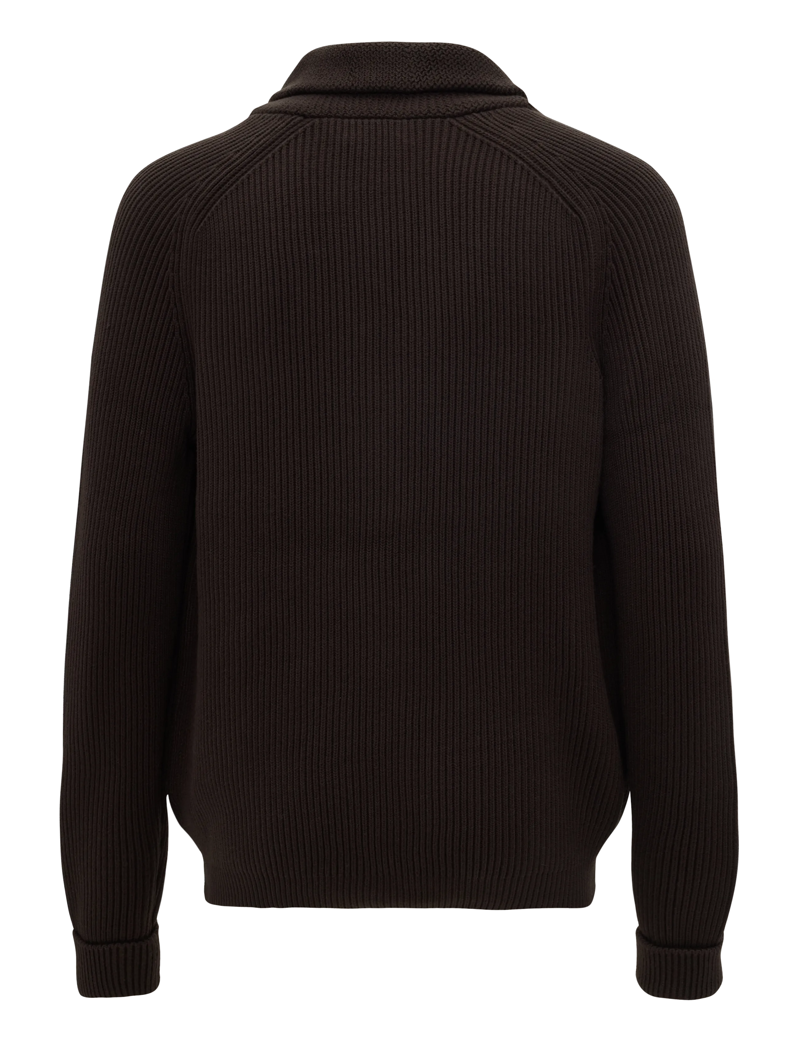 Morris - Brayden Shawl Cardigan - koftor - brown - 2