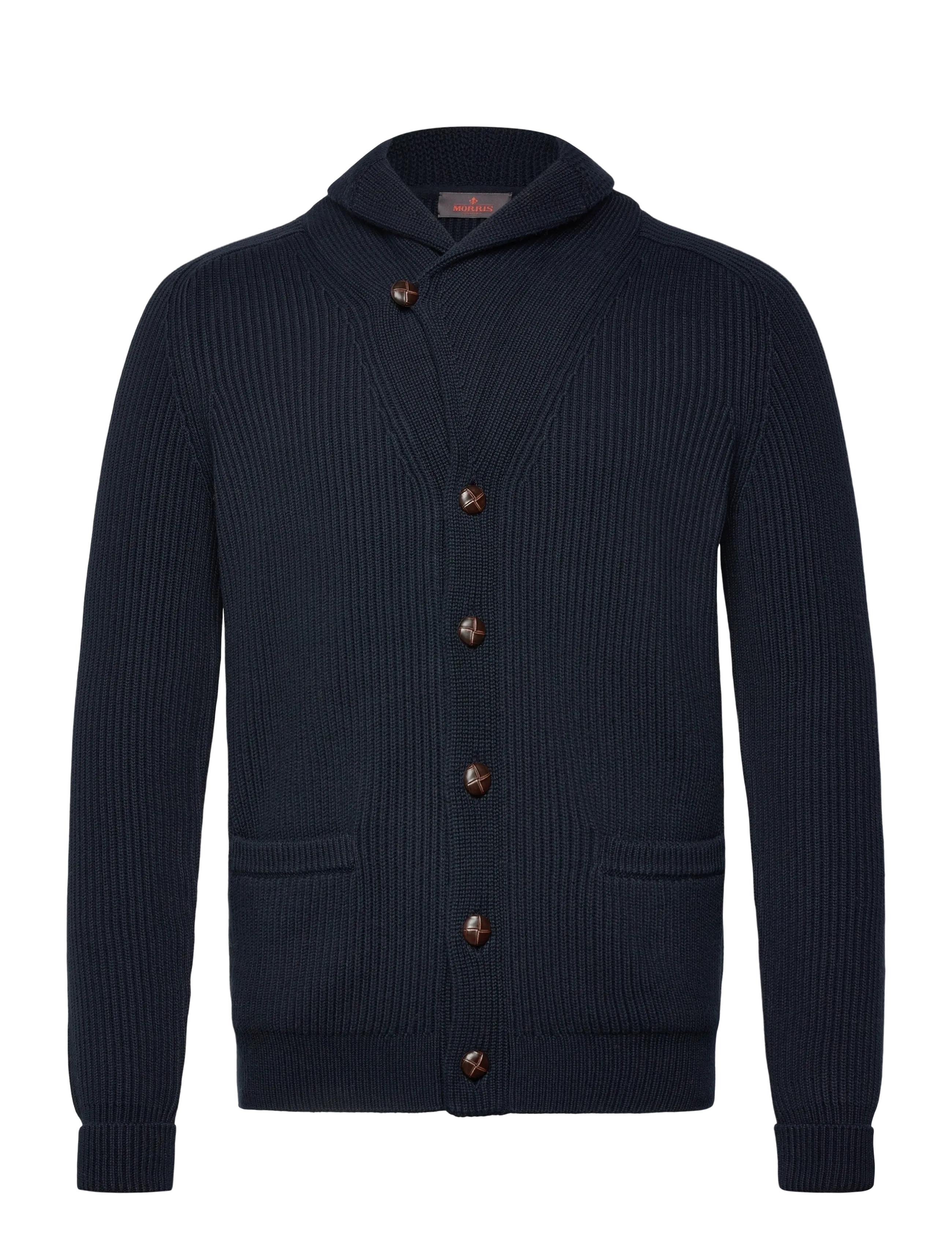 Morris - Brayden Shawl Cardigan - navy - 3