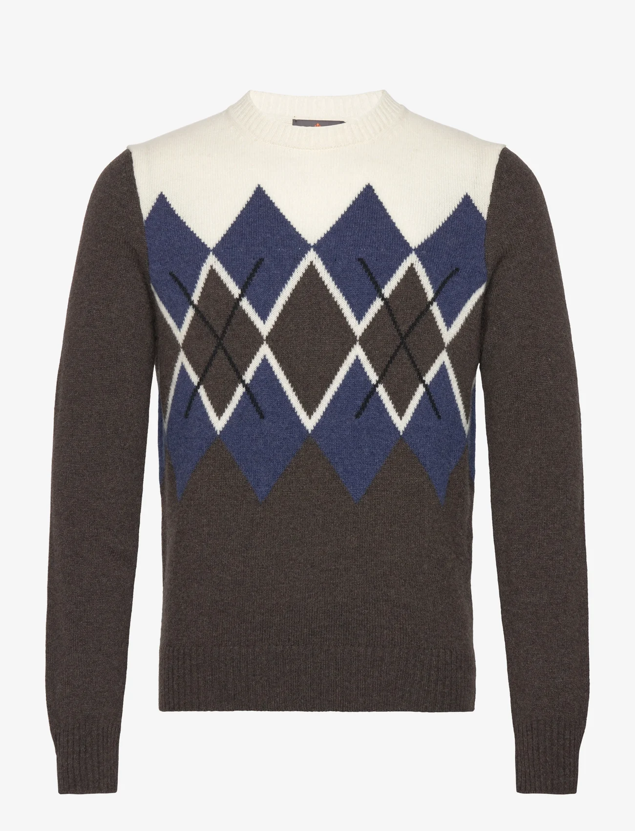 Morris - Ayle Oneck - megztinis su apvalios formos apykakle - brown - 0