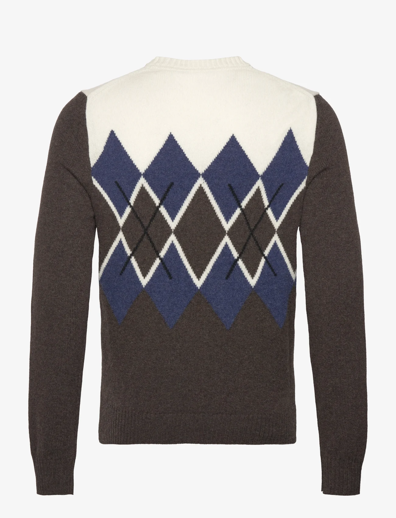 Morris - Ayle Oneck - megztinis su apvalios formos apykakle - brown - 1