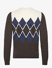 Morris - Ayle Oneck - megztinis su apvalios formos apykakle - brown - 1