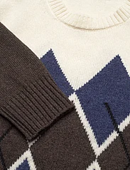 Morris - Ayle Oneck - megztinis su apvalios formos apykakle - brown - 2