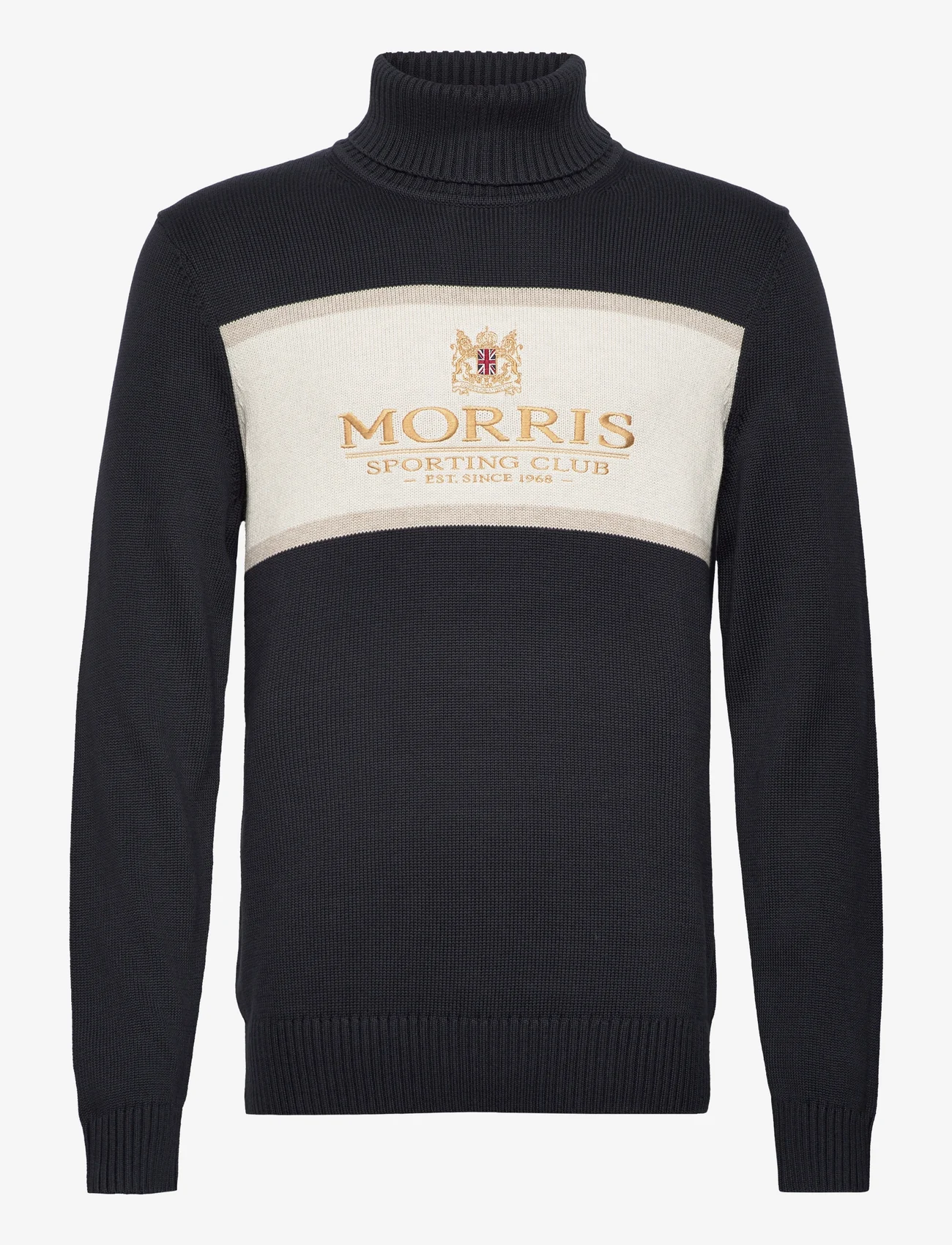 Morris - Trevor Roller Neck - megztiniai su aukšta apykakle - old blue - 0
