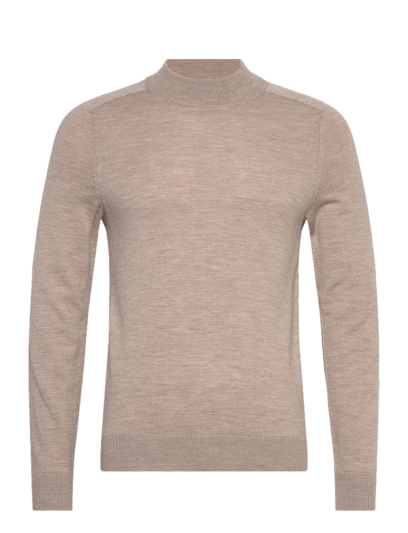 Morris - Merino Mock Neck - khaki - 0