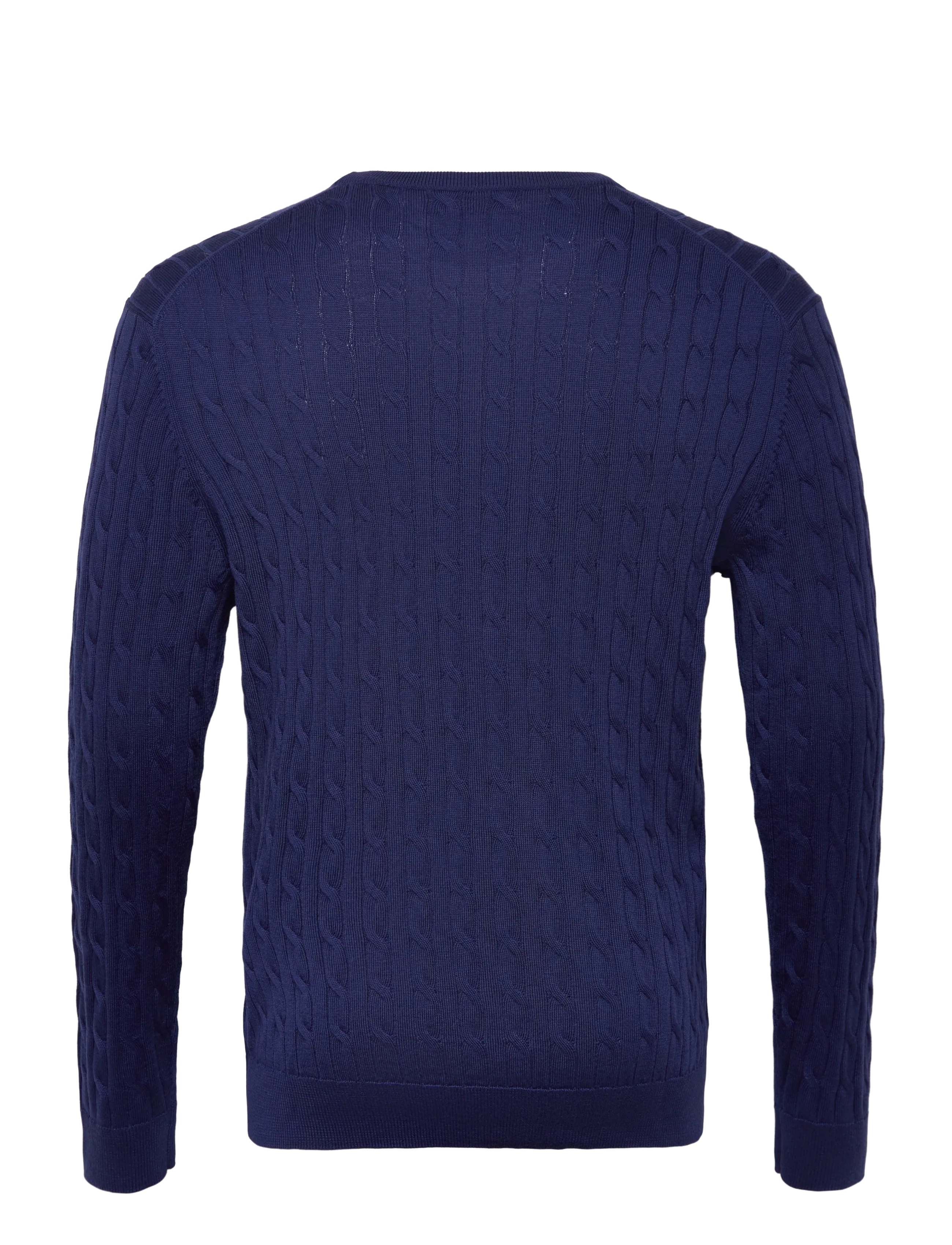 Morris - Merino Cable Oneck - tavalised kudumid - blue - 2