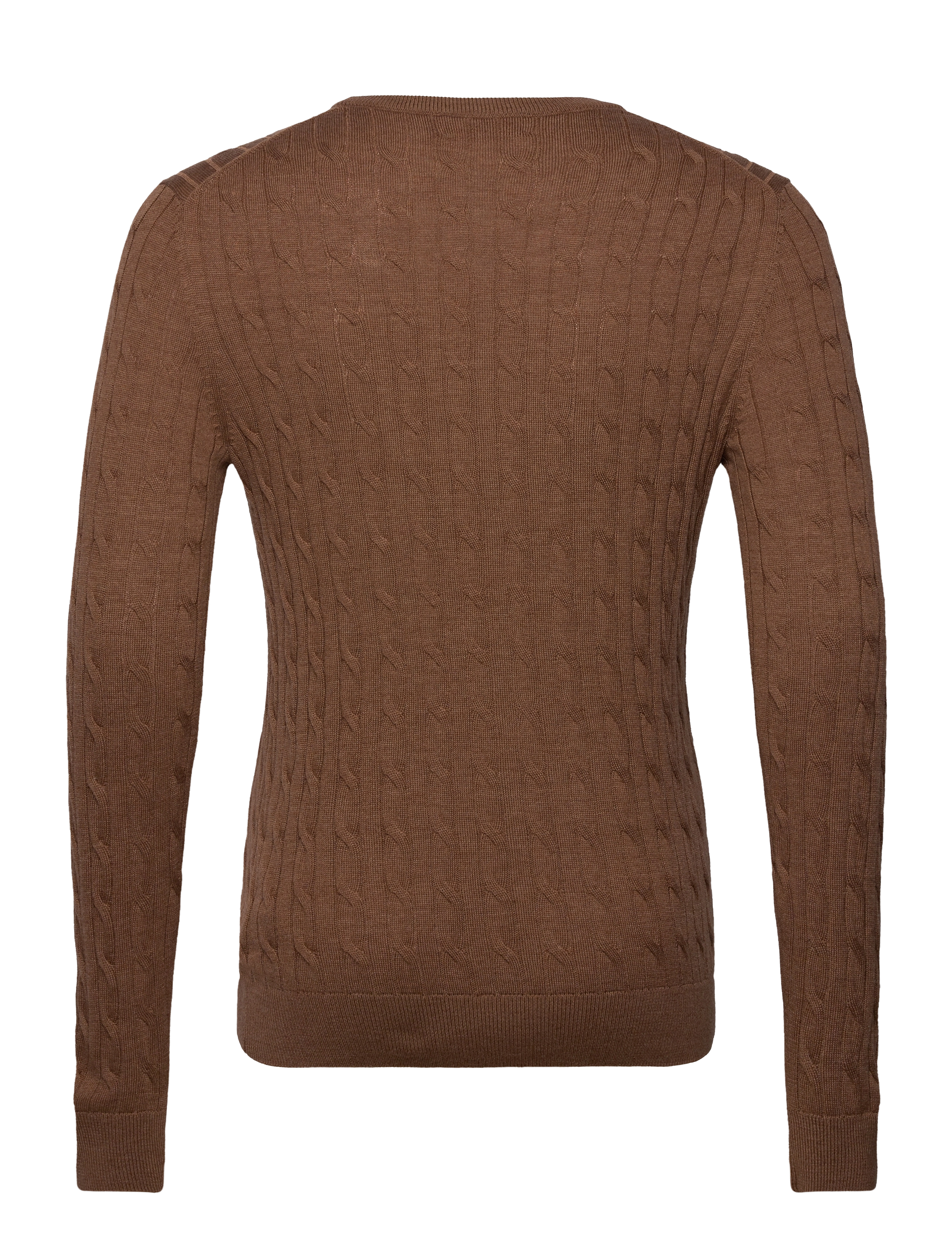 Morris - Merino Cable Oneck - perusneuleet - camel - 1