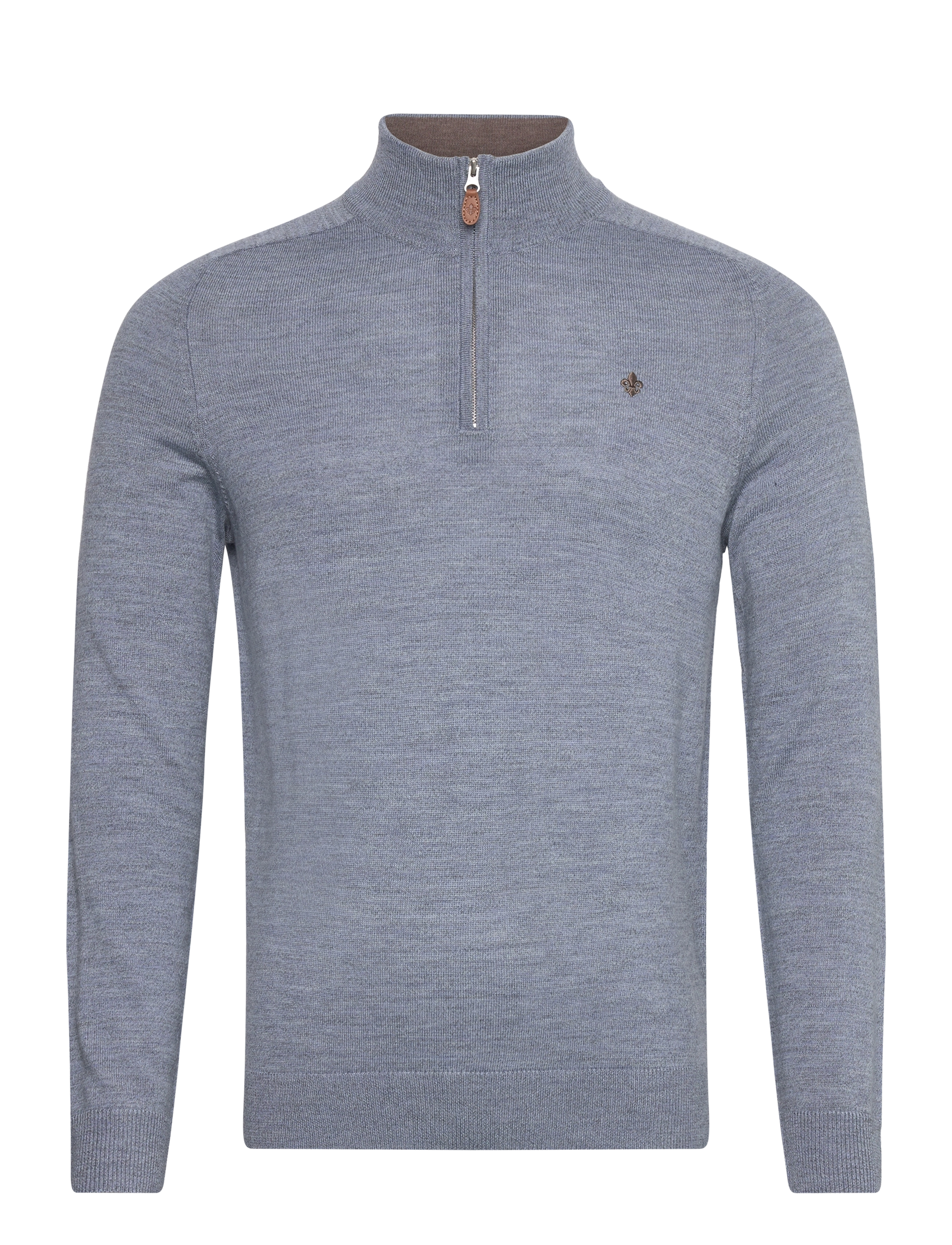 Morris Merino John Zip - Preppy - BLUE / blue