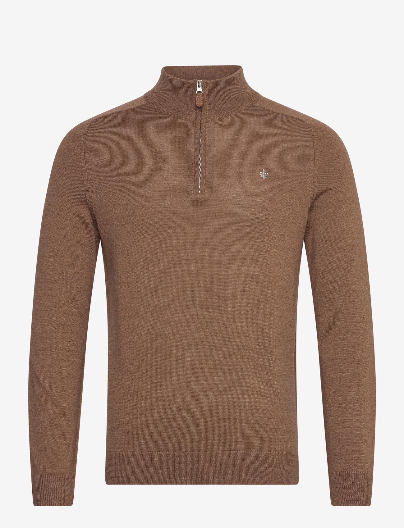 Morris - Merino John Zip - syysvaatteet - camel - 0