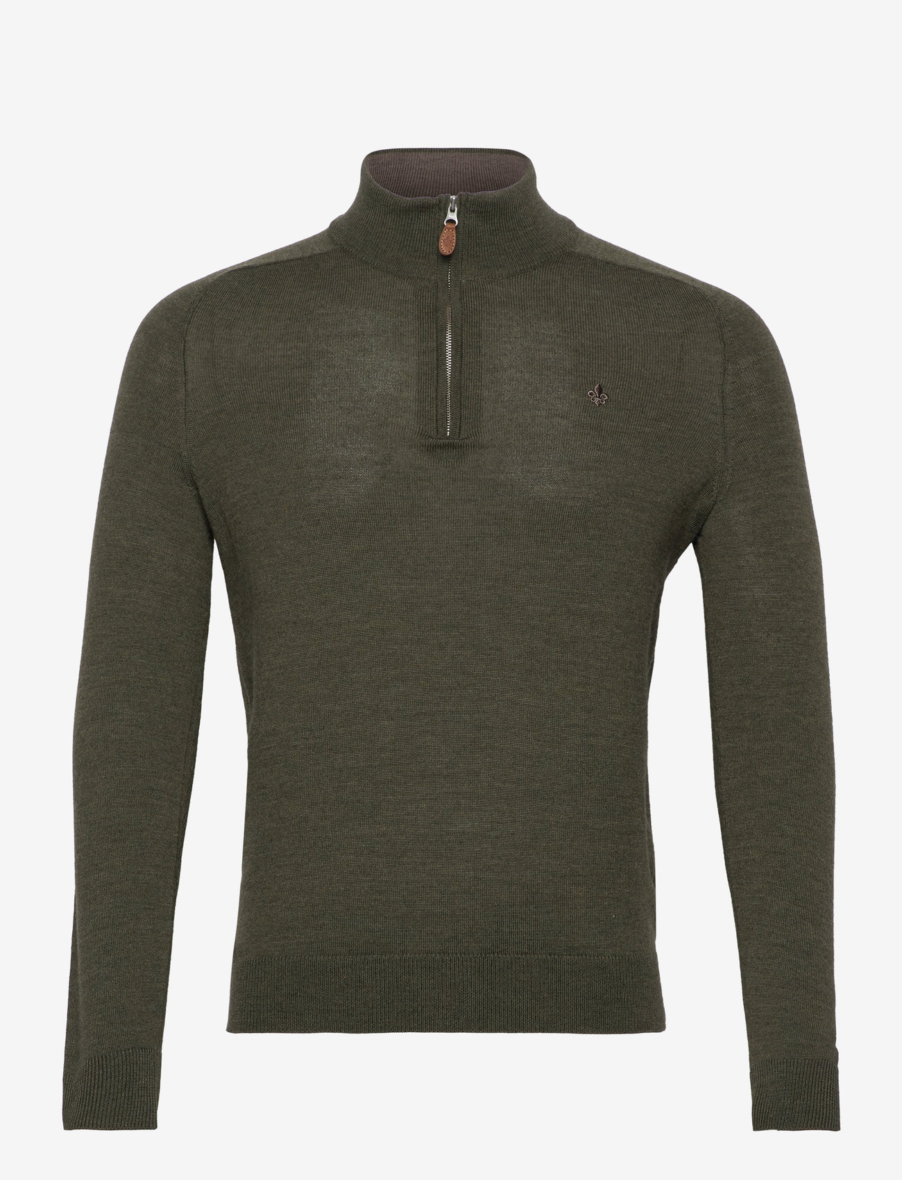 Morris - Merino John Zip - half zip-tröjor - olive - 0