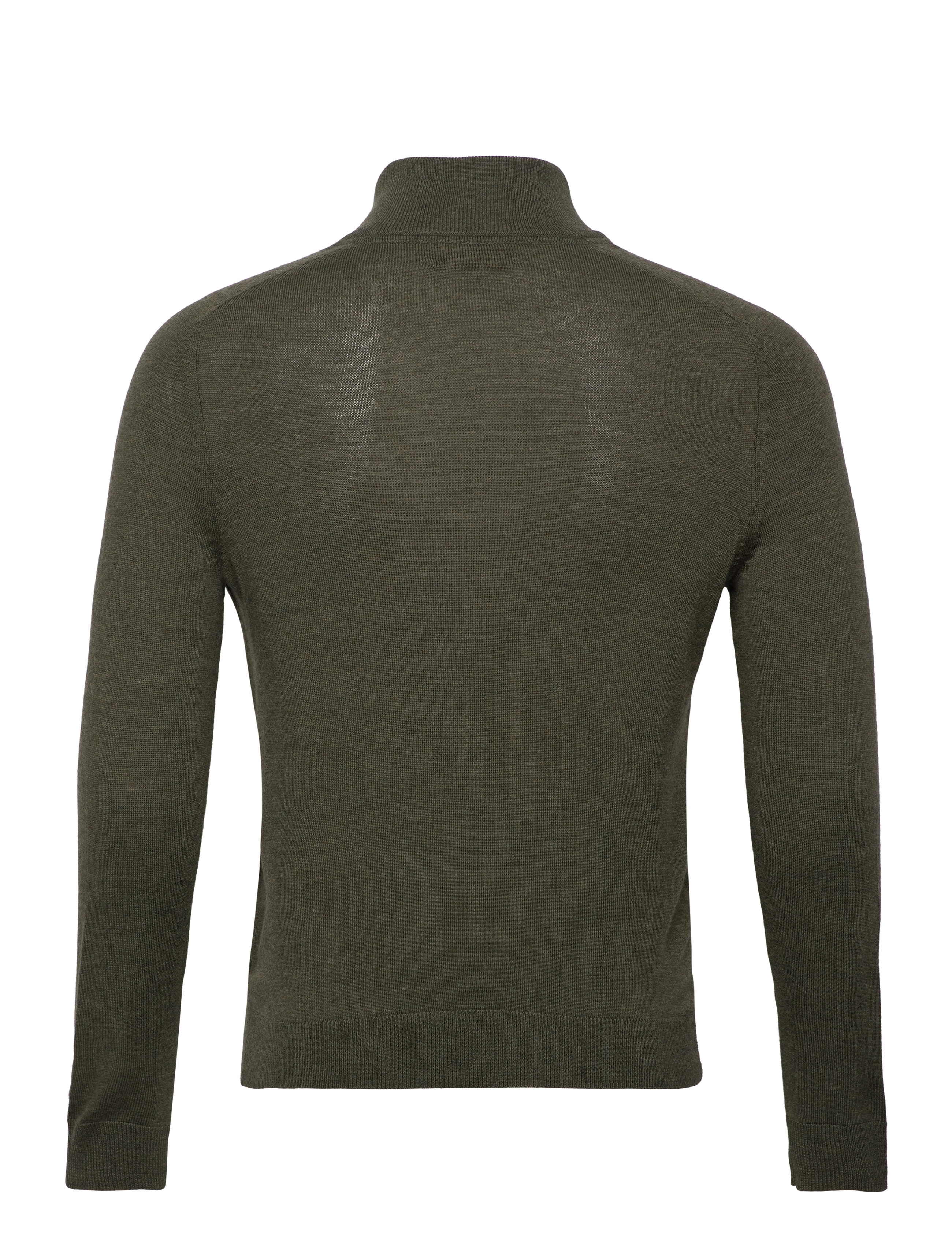 Morris - Merino John Zip - mænd - olive - 1