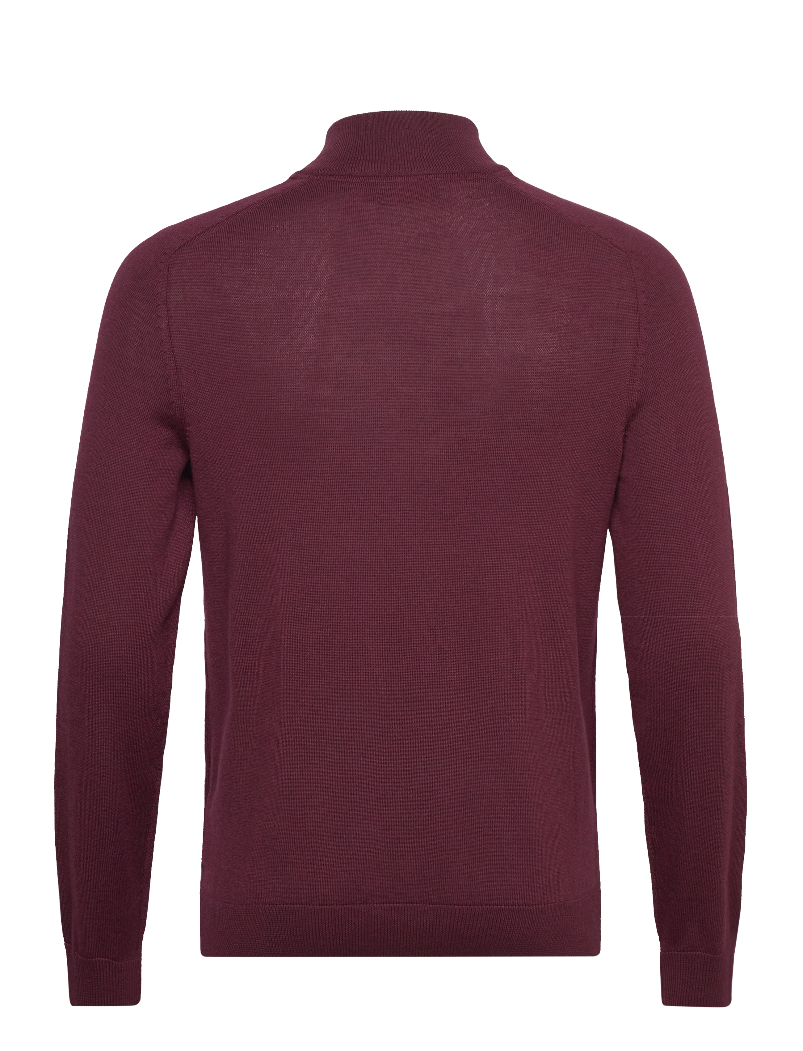Morris - Merino John Zip - men - wine red - 1