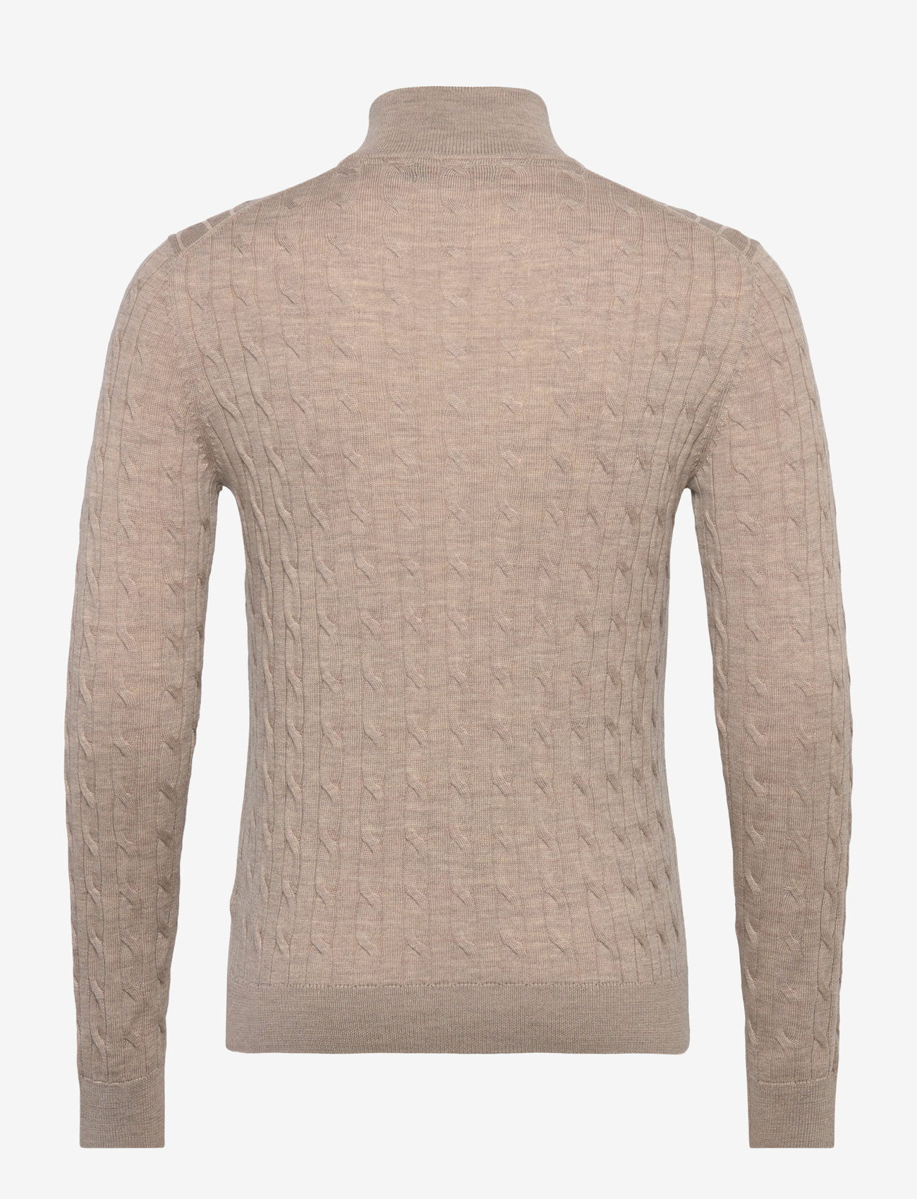 Morris - Merino Cable John Zip - män - khaki - 1