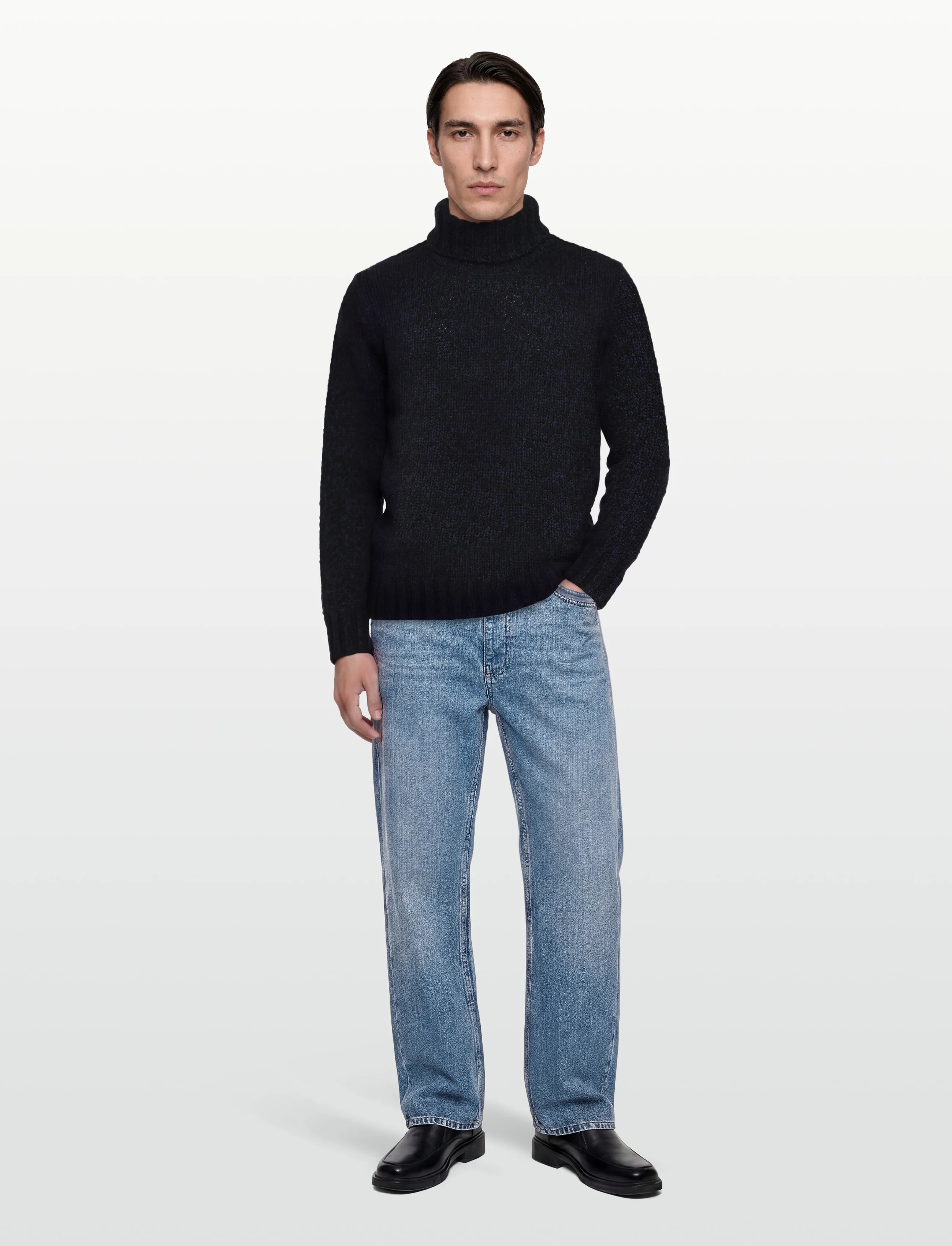 Morris - Herbert Roller Neck - rollkragen - navy - 0