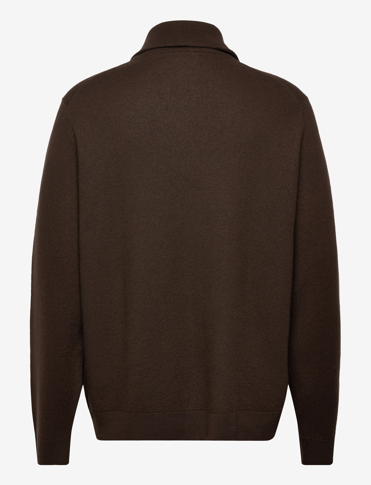 Morris - York Knitted Zip Jacket - pullover mit durchgehendem reißverschluss - brown - 1