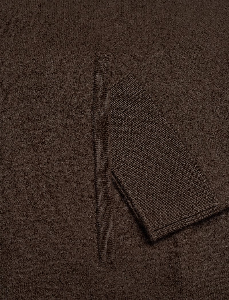 Morris - York Knitted Zip Jacket - pullover mit durchgehendem reißverschluss - brown - 3