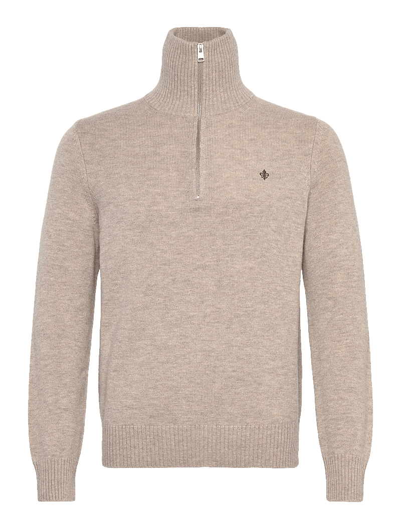 Morris - Hertford Half Zip - pullover mit halbem reißverschluss - khaki - 0
