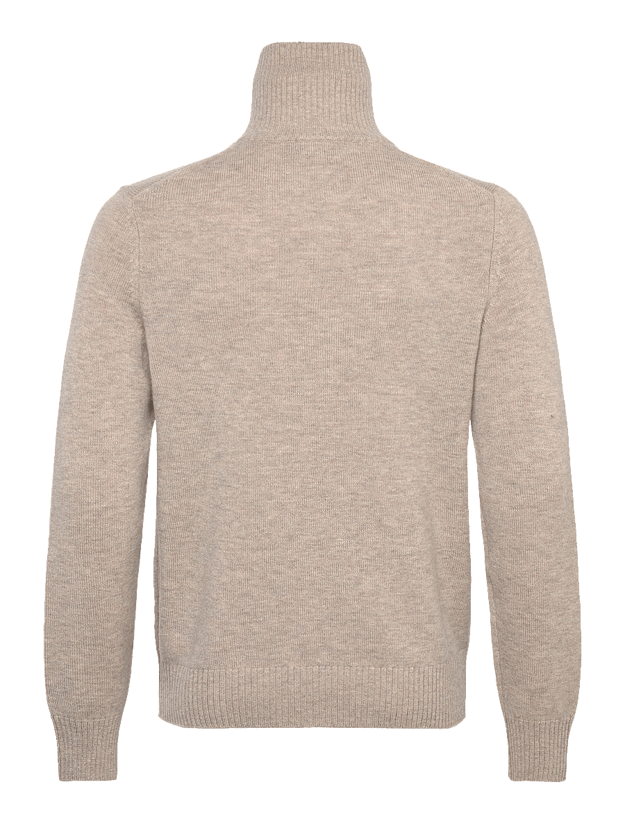 Morris - Hertford Half Zip - pullover mit halbem reißverschluss - khaki - 1
