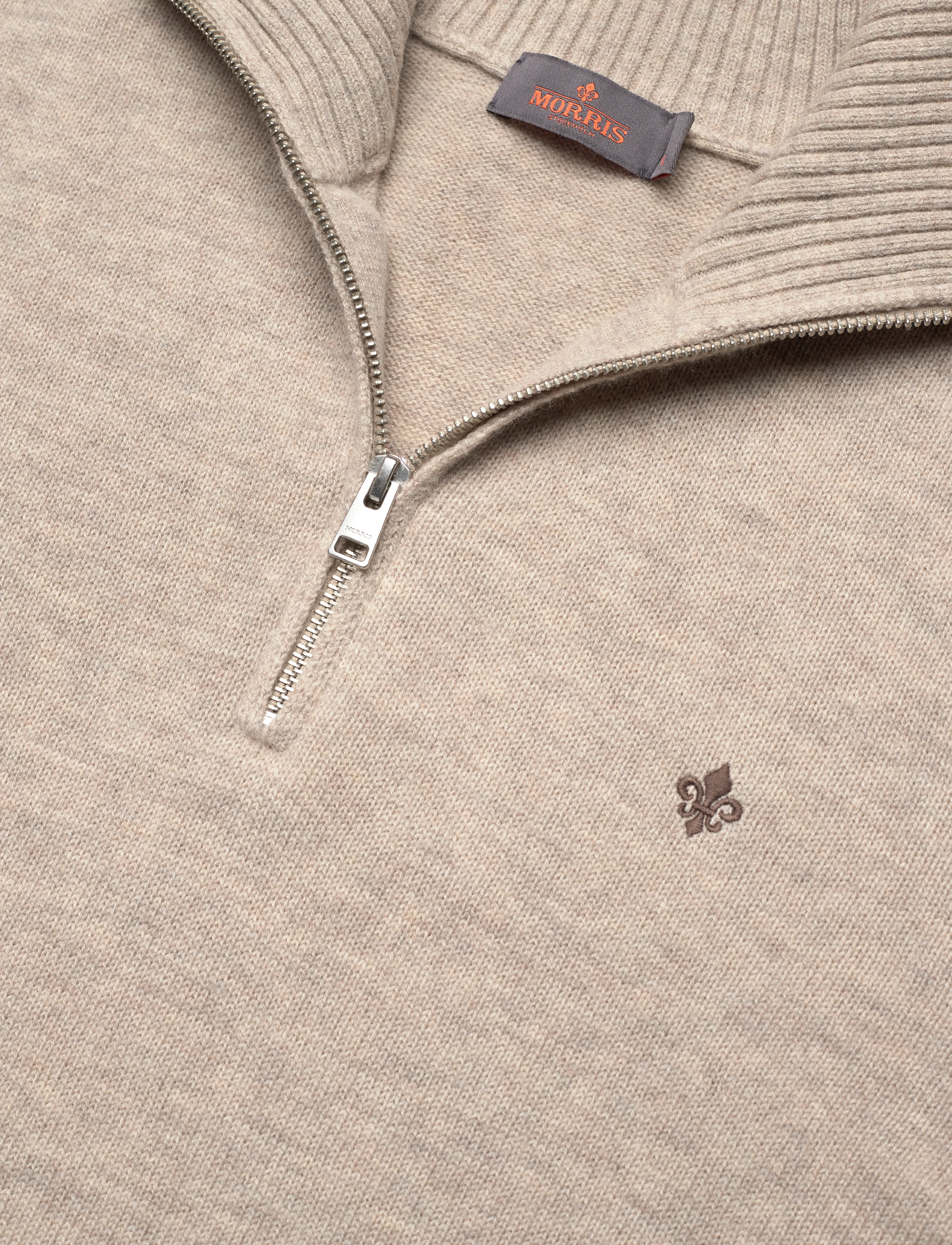 Morris - Hertford Half Zip - kudumid - khaki - 2