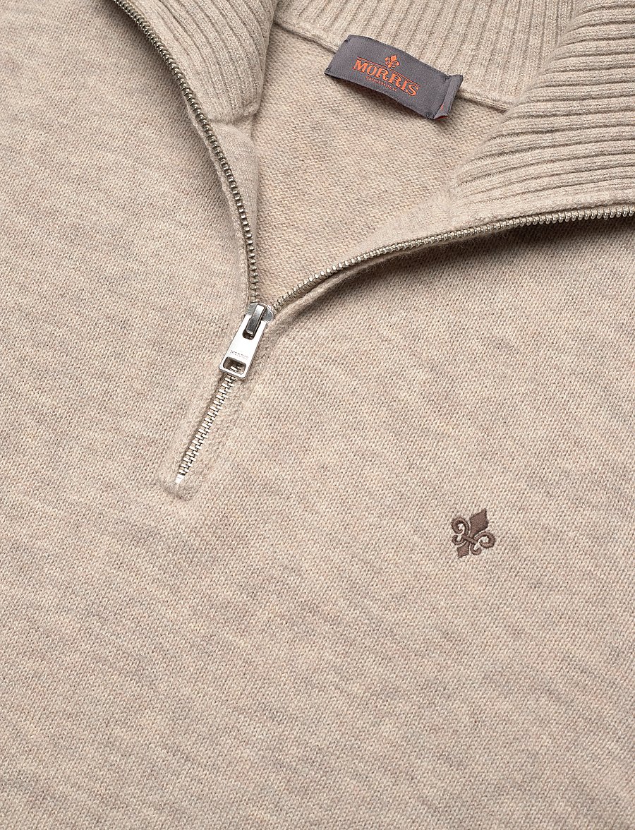Morris - Hertford Half Zip - pullover mit halbem reißverschluss - khaki - 2