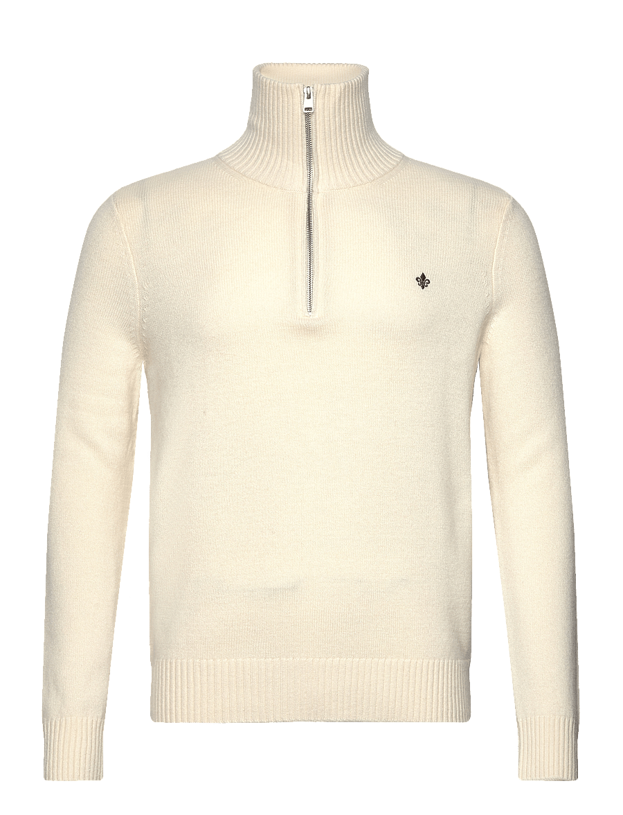 Morris - Hertford Half Zip - pullover mit halbem reißverschluss - off white - 0