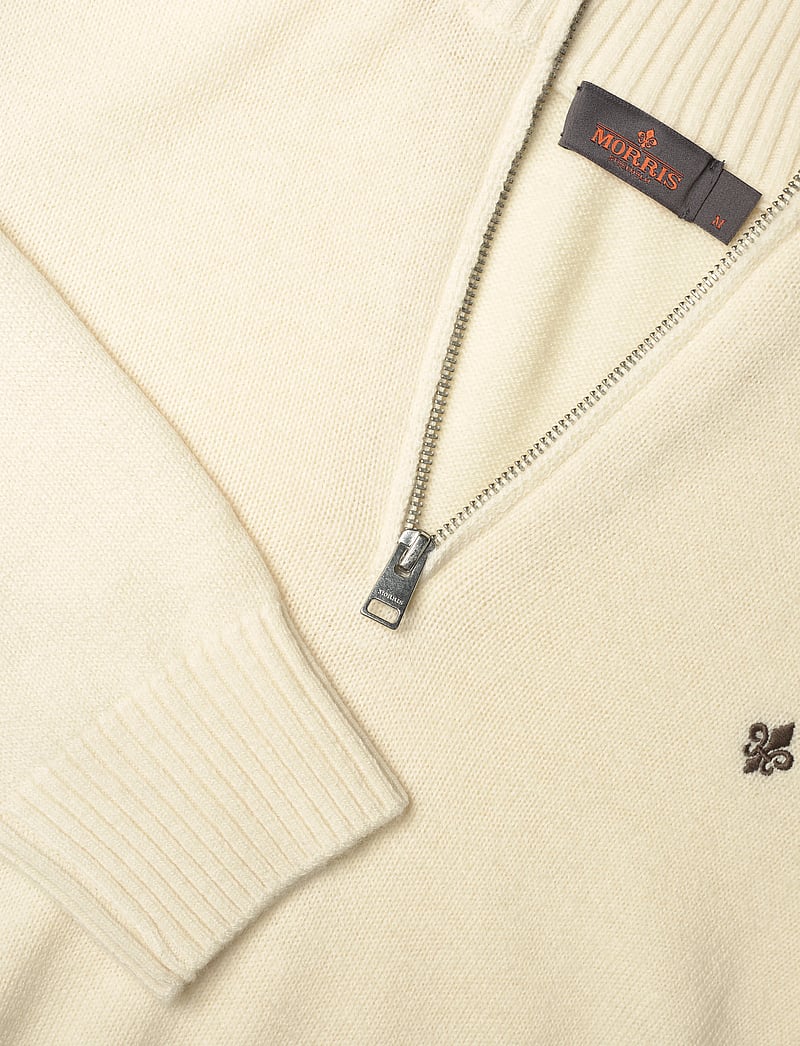 Morris - Hertford Half Zip - pullover mit halbem reißverschluss - off white - 2