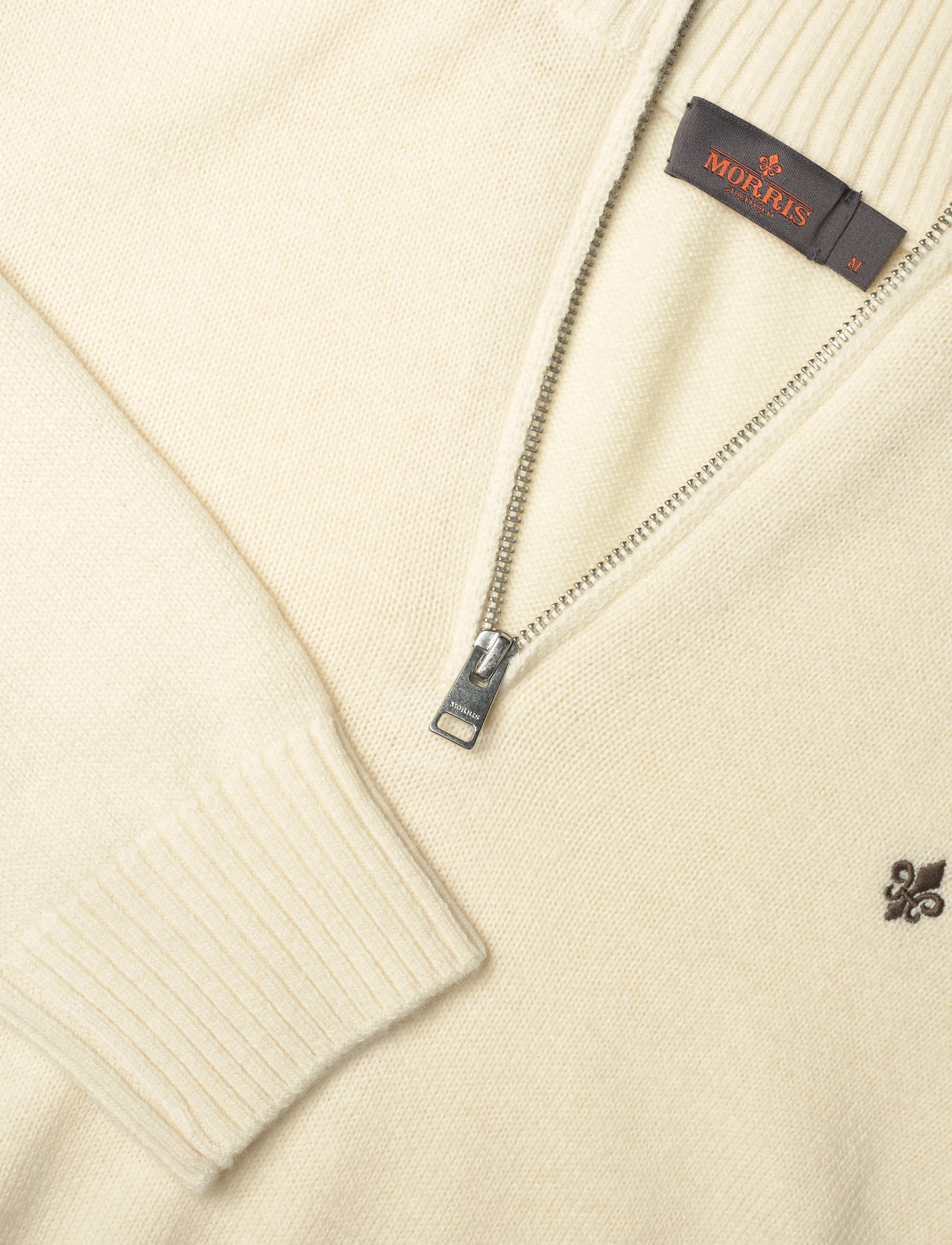 Morris - Hertford Half Zip - men - off white - 2