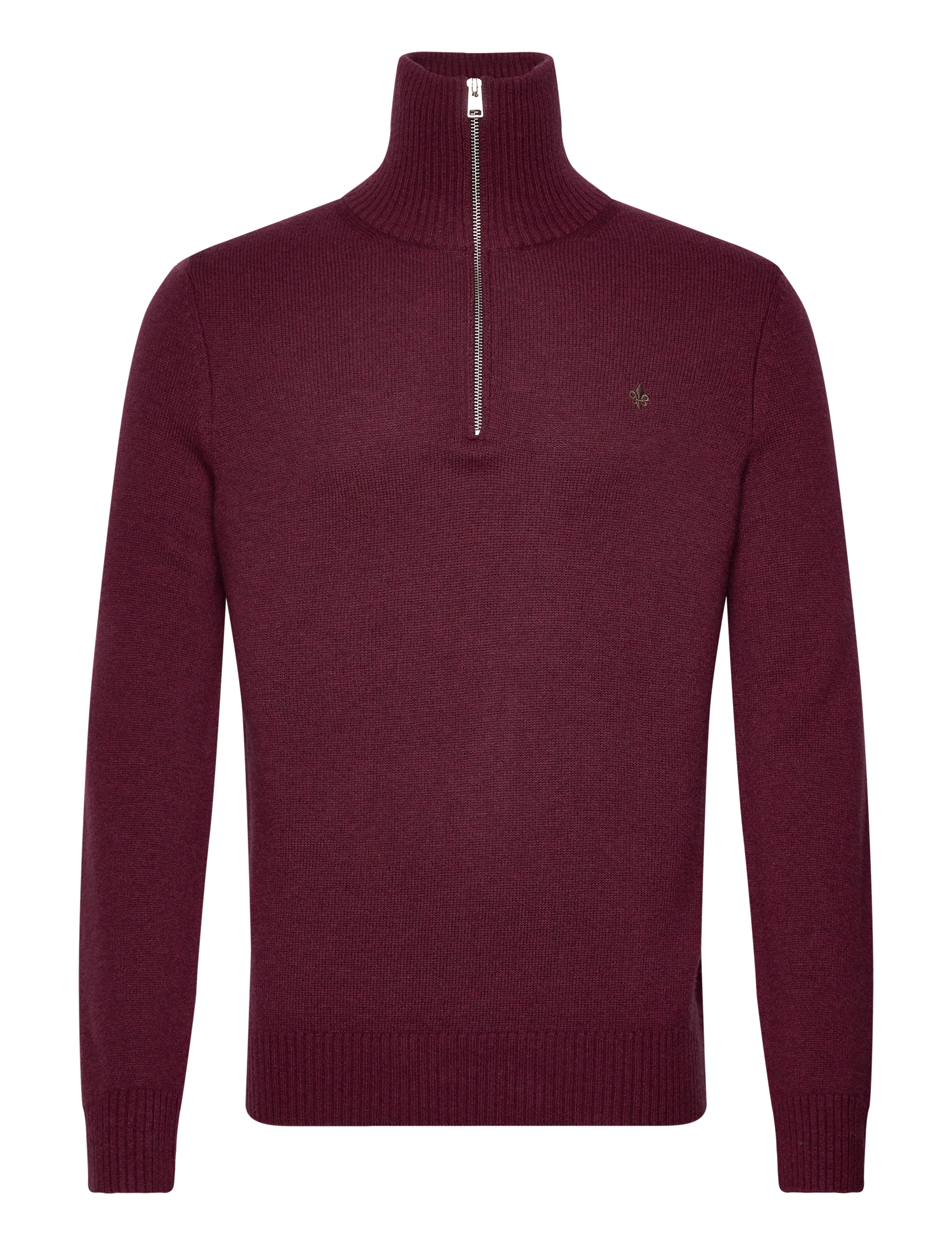 Morris Hertford Half Zip, Mænd, Halv Lynlås Trøje, Rød, Str: XXL