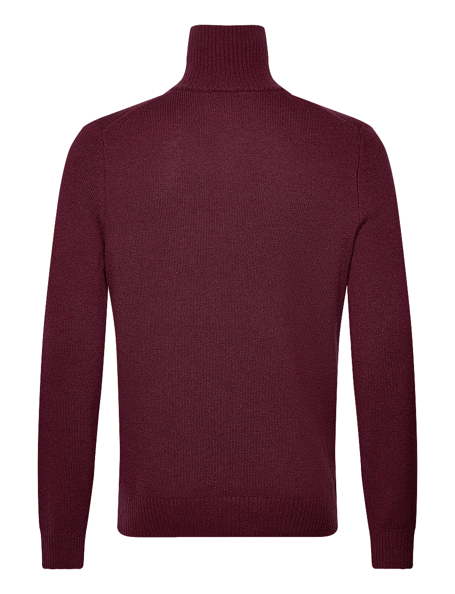 Morris - Hertford Half Zip - pullover mit halbem reißverschluss - wine red - 1