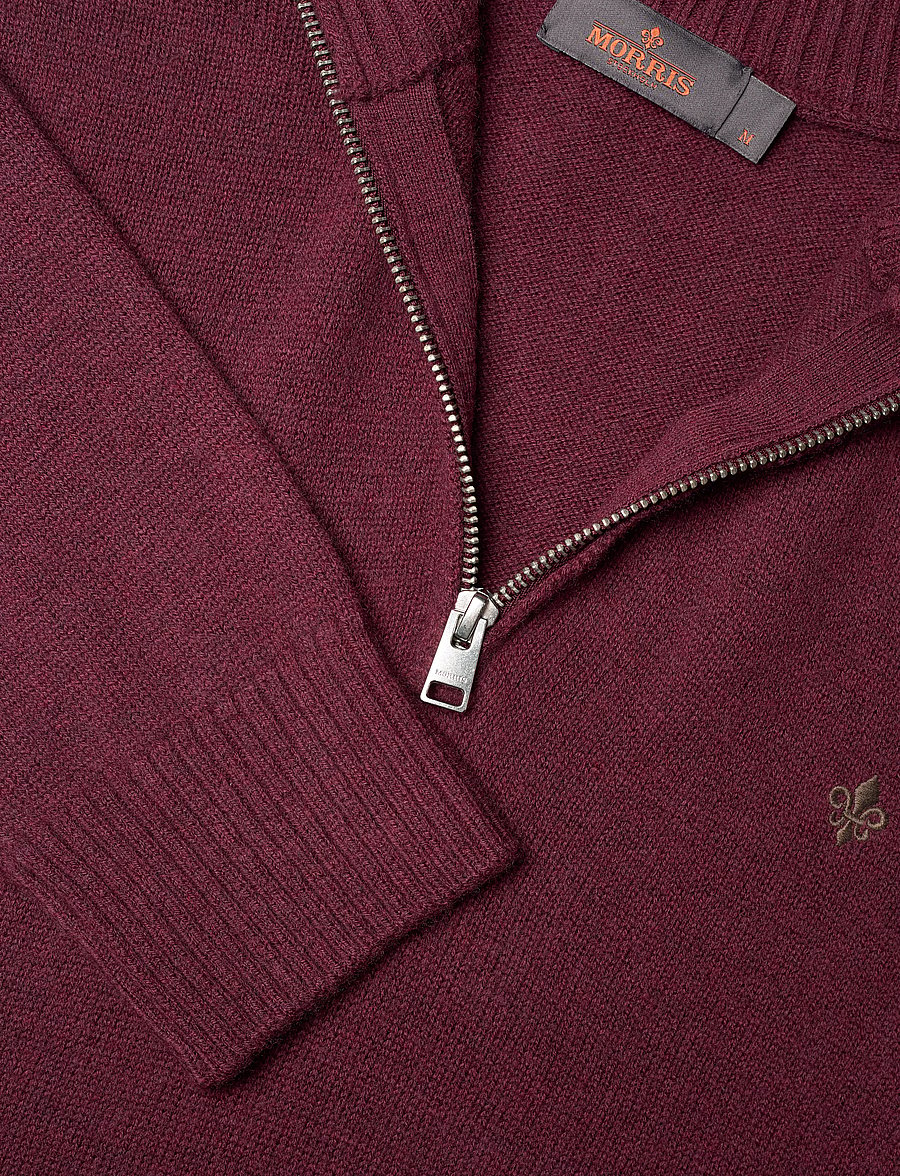 Morris - Hertford Half Zip - pullover mit halbem reißverschluss - wine red - 2