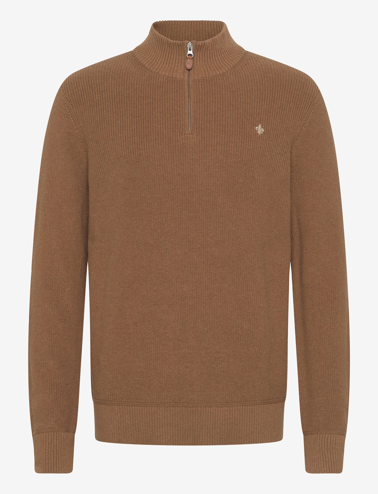 Morris - Bernard Half Zip - half zip-tröjor - camel - 0
