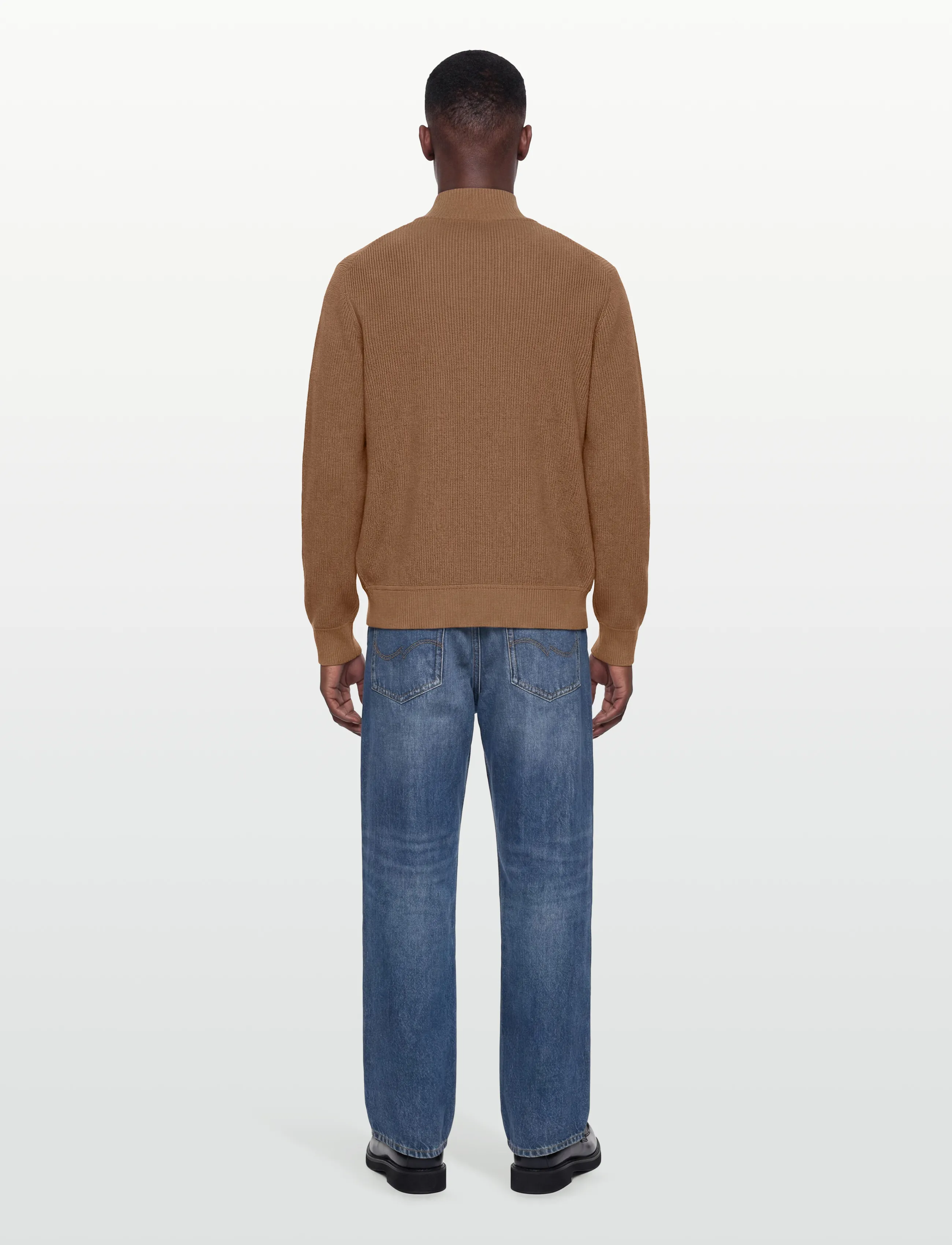 Morris - Bernard Half Zip - mehed - camel - 4