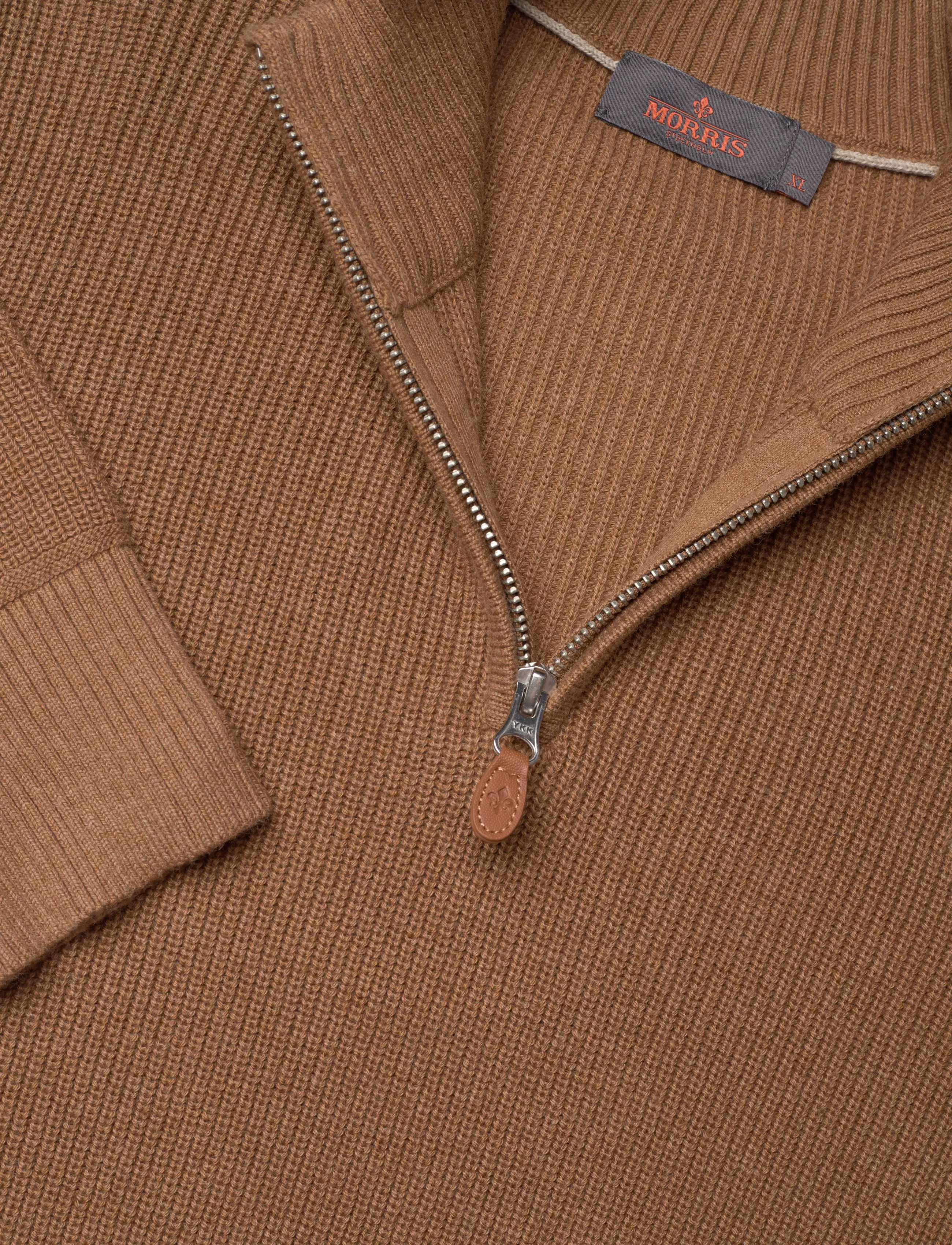 Morris - Bernard Half Zip - mehed - camel - 5