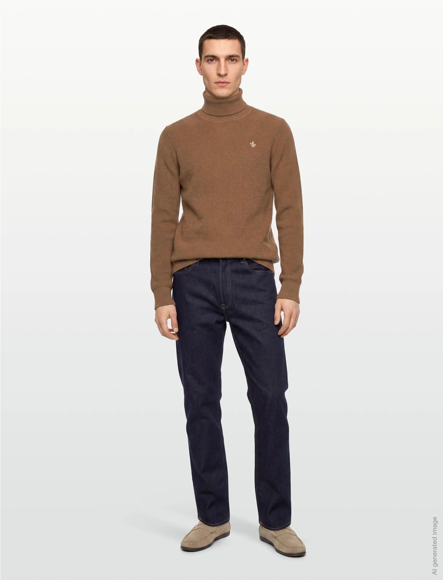 Morris - Bernard Roller Neck - rullekraver - camel - 0