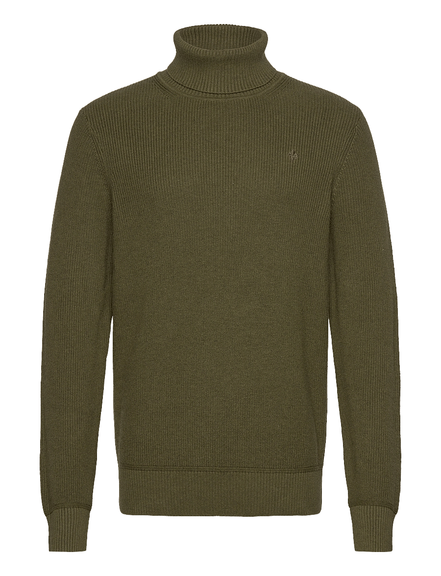 Morris - Bernard Roller Neck - kõrge kaelusega džemprid - olive - 0