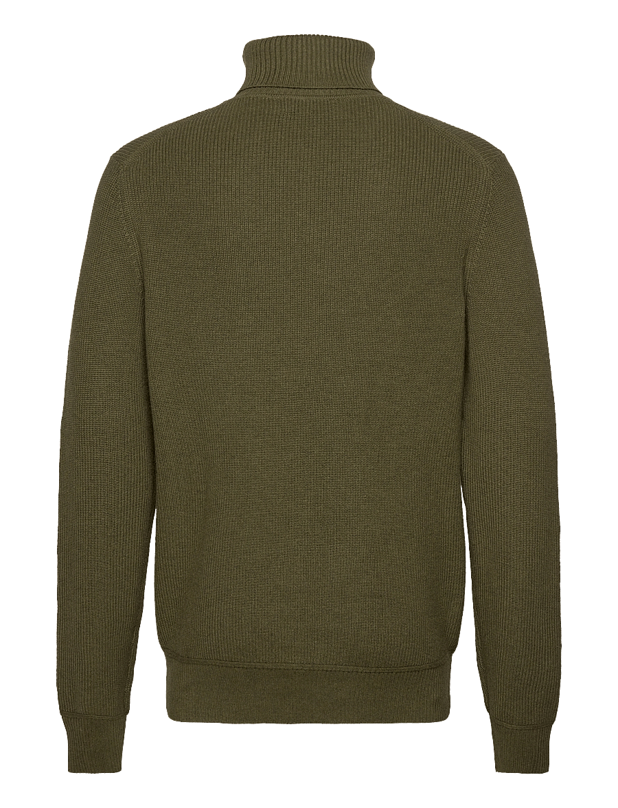 Morris - Bernard Roller Neck - kõrge kaelusega džemprid - olive - 1