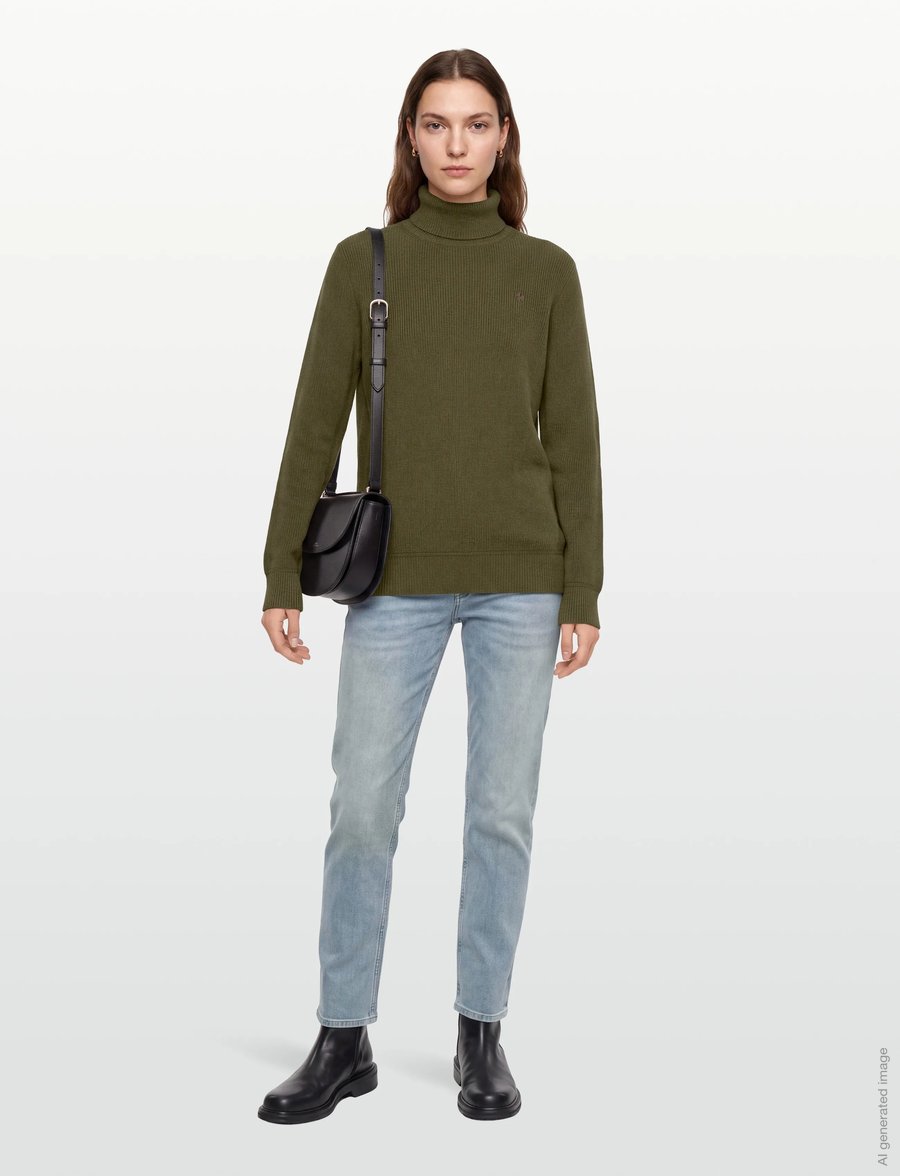 Morris - Bernard Roller Neck - rullekraver - olive - 0