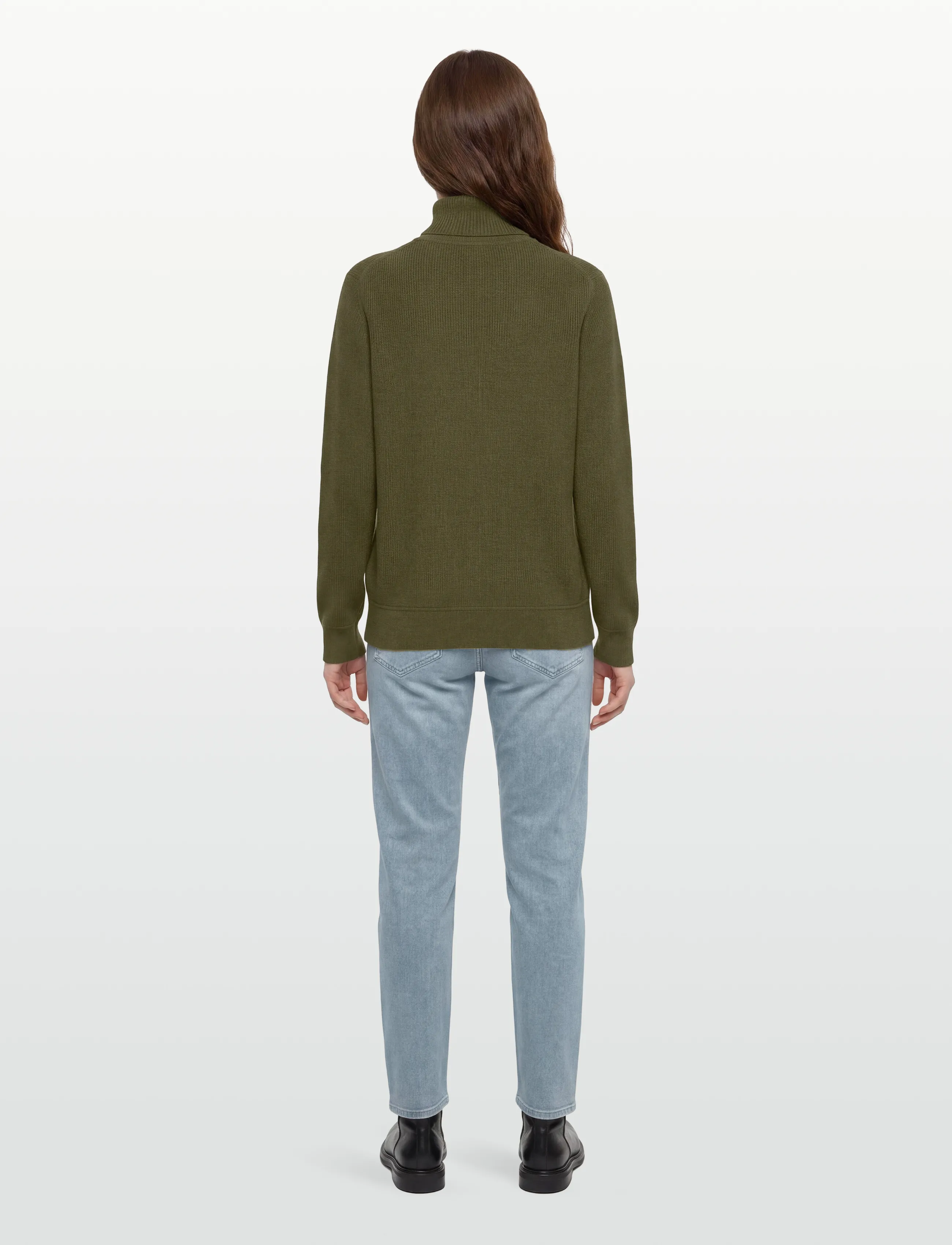 Morris - Bernard Roller Neck - rullekraver - olive - 4