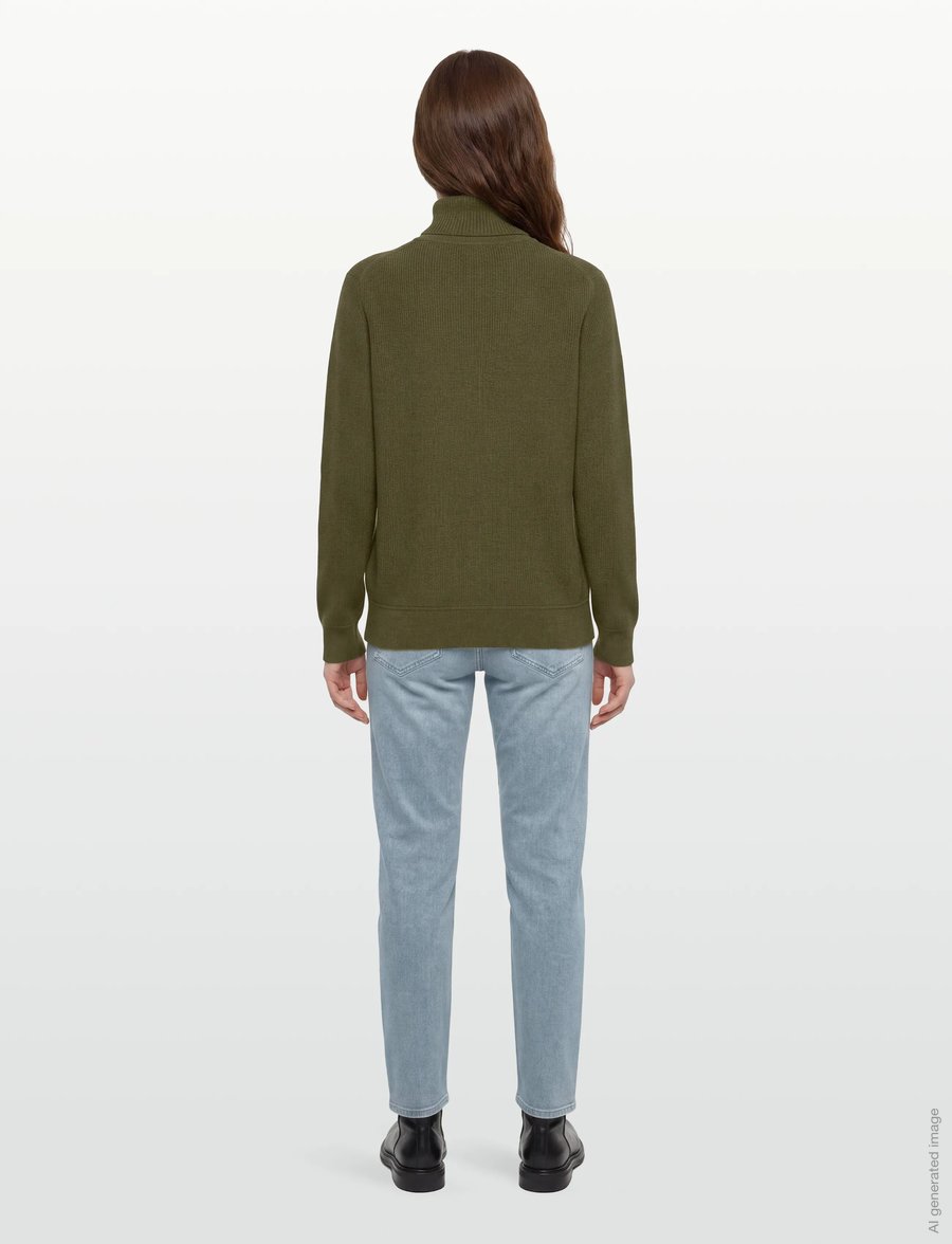 Morris - Bernard Roller Neck - rullekraver - olive - 4