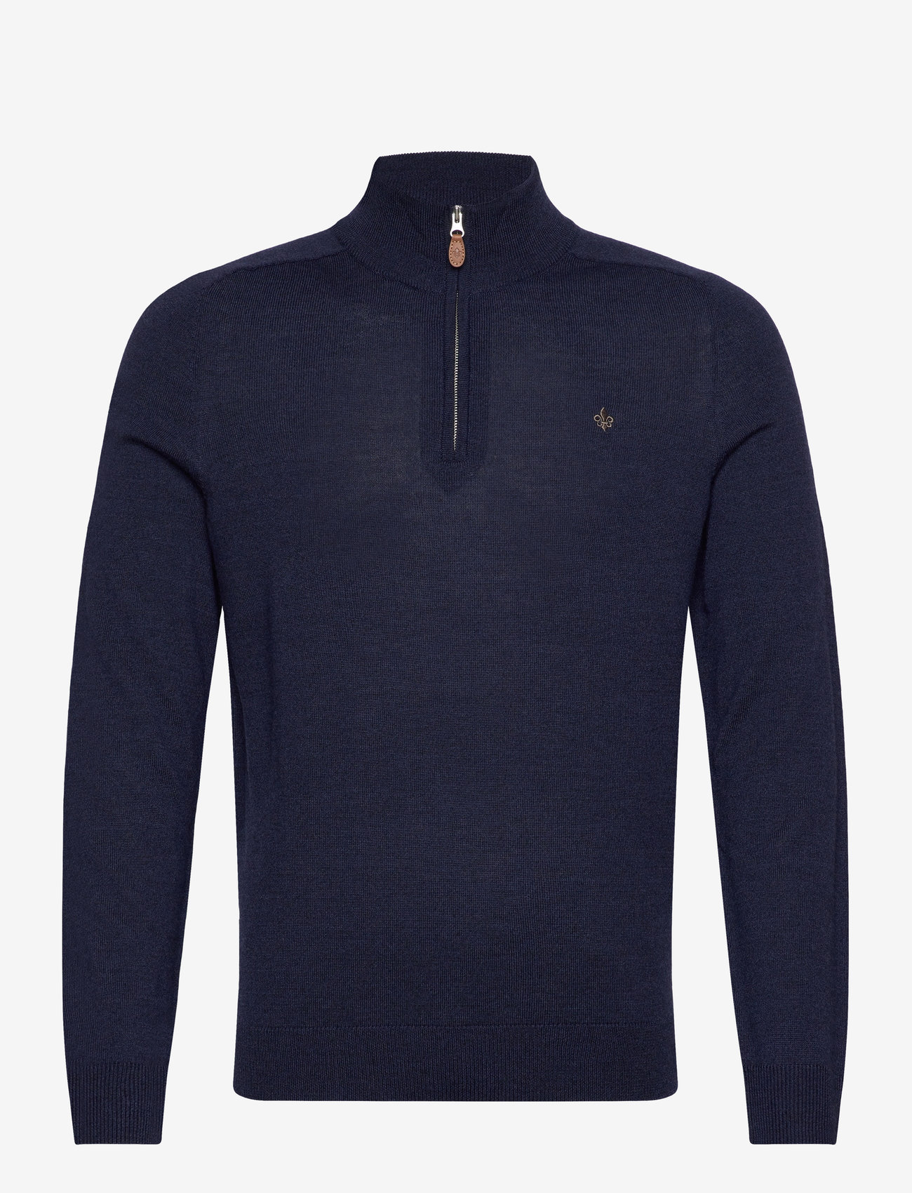 Morris - Merino John Zip - blue - 0
