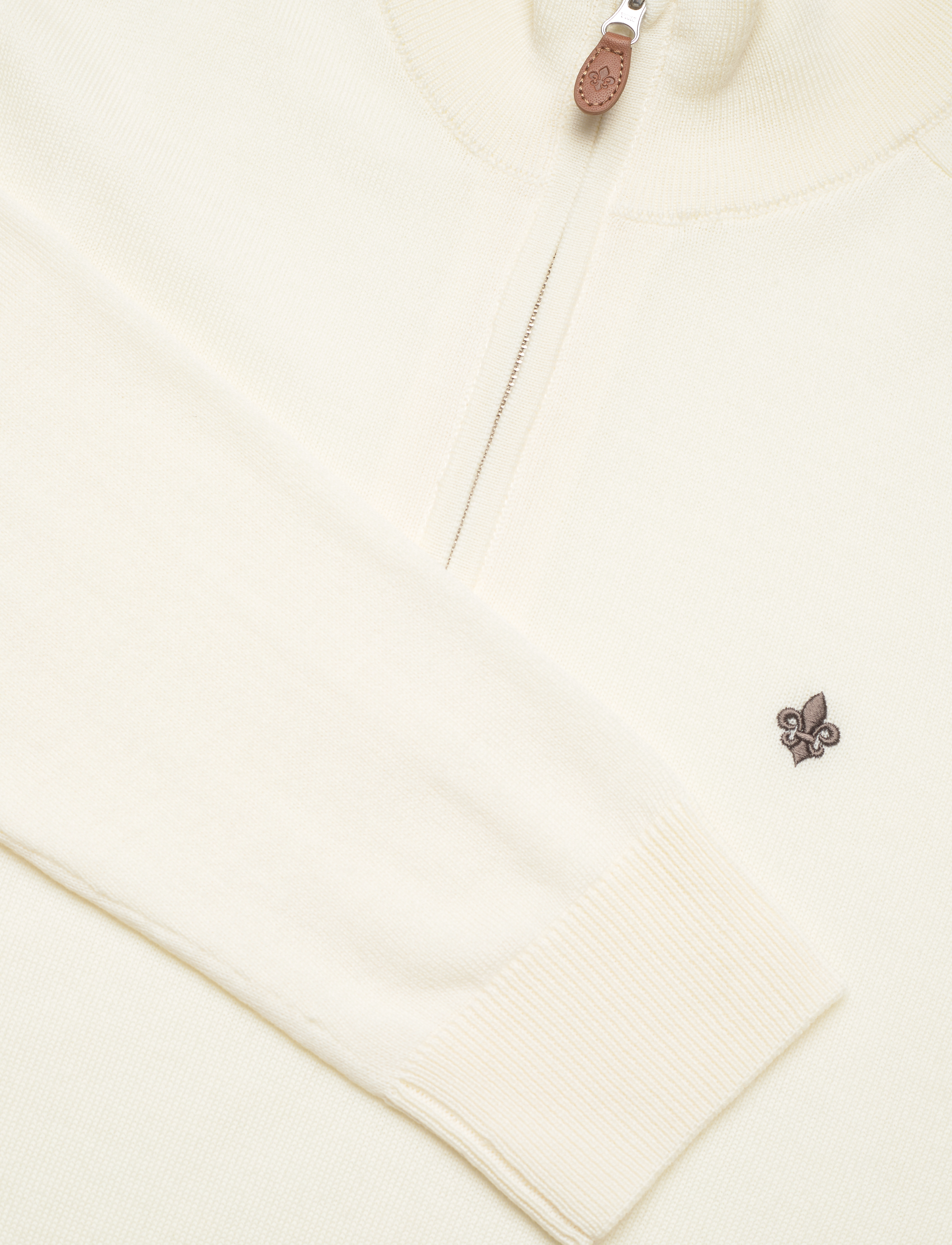 Morris - Merino John Zip - off white - 2