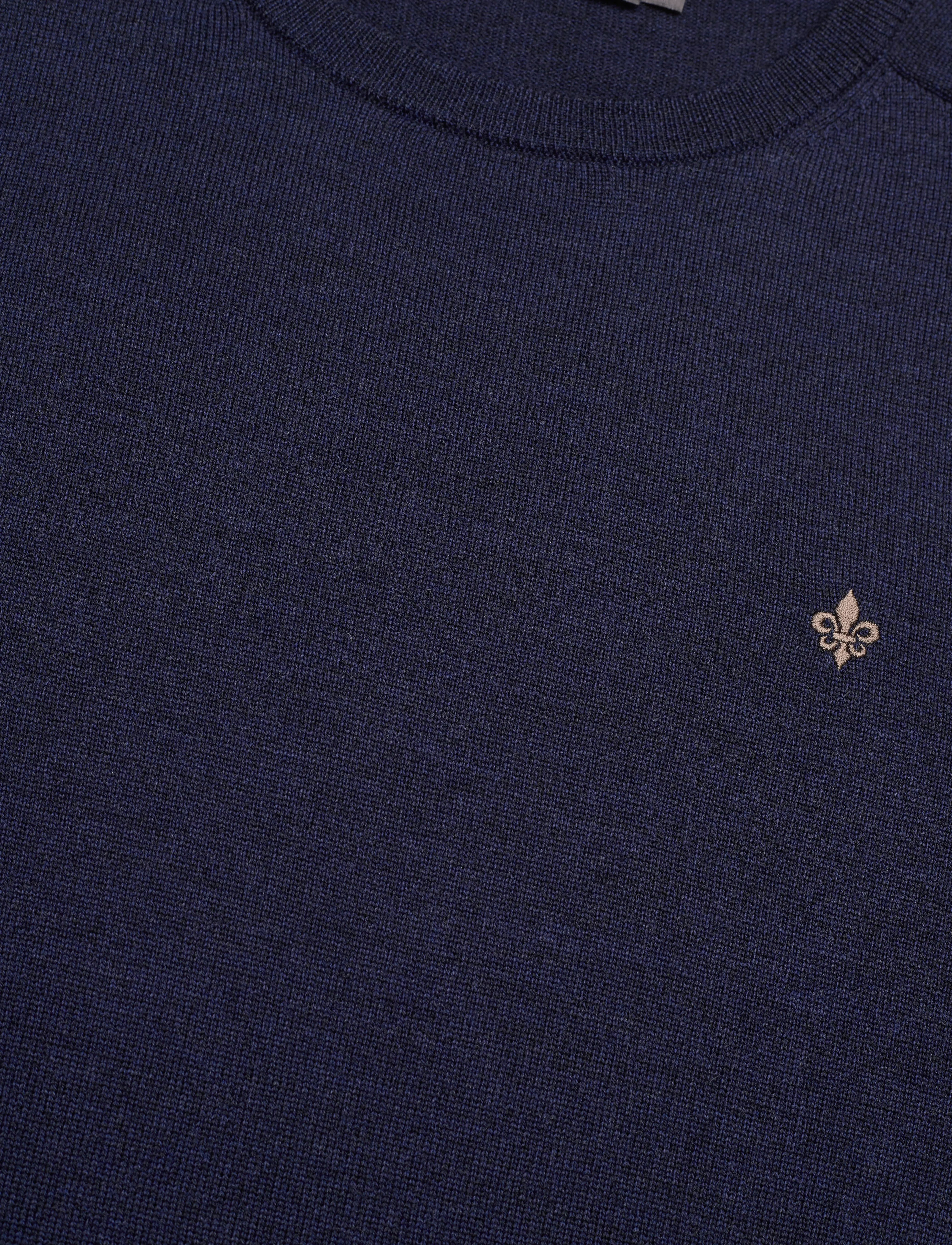 Morris - Merino Oneck - dark blue - 2