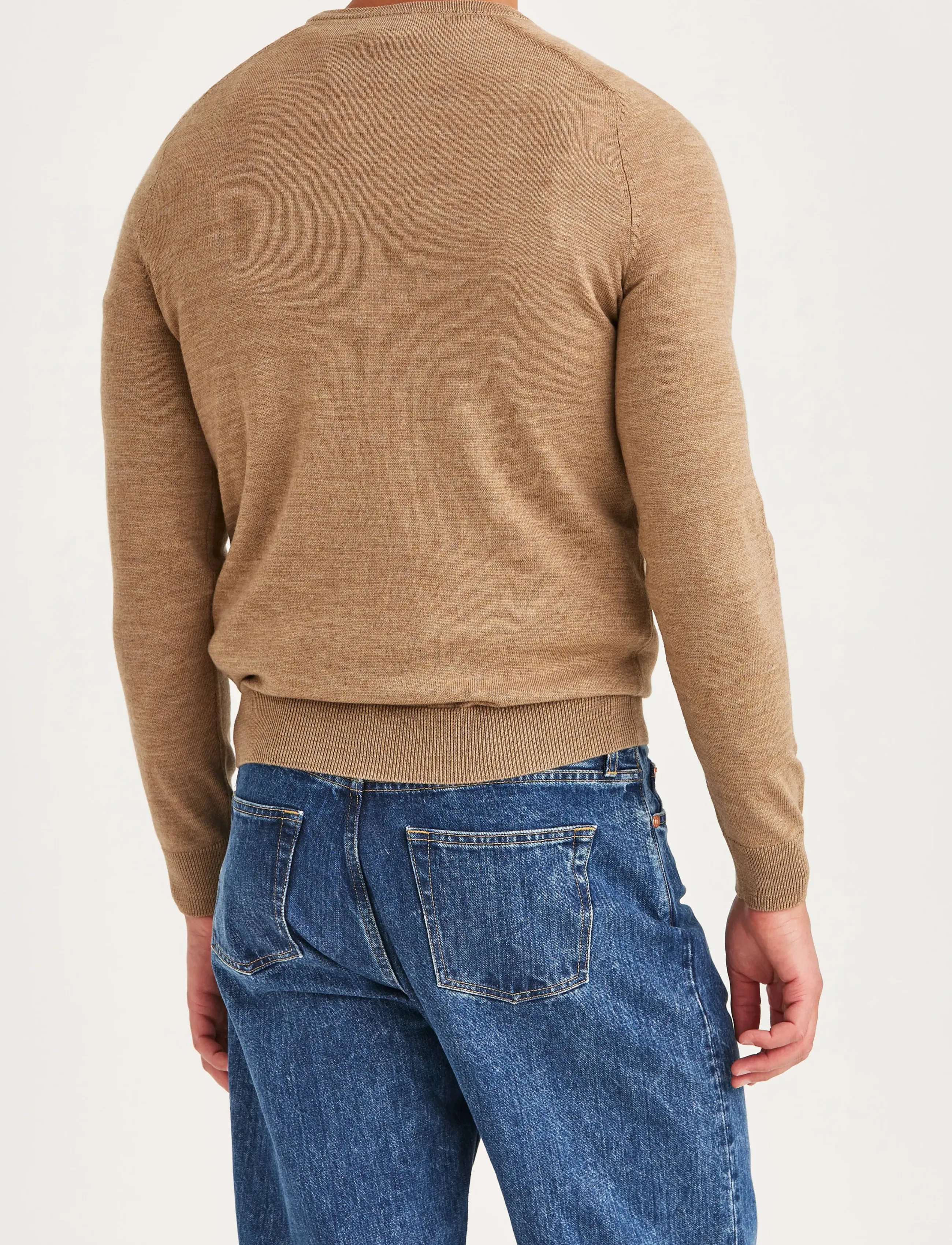 Morris - Merino Oneck - trøjer - camel - 4