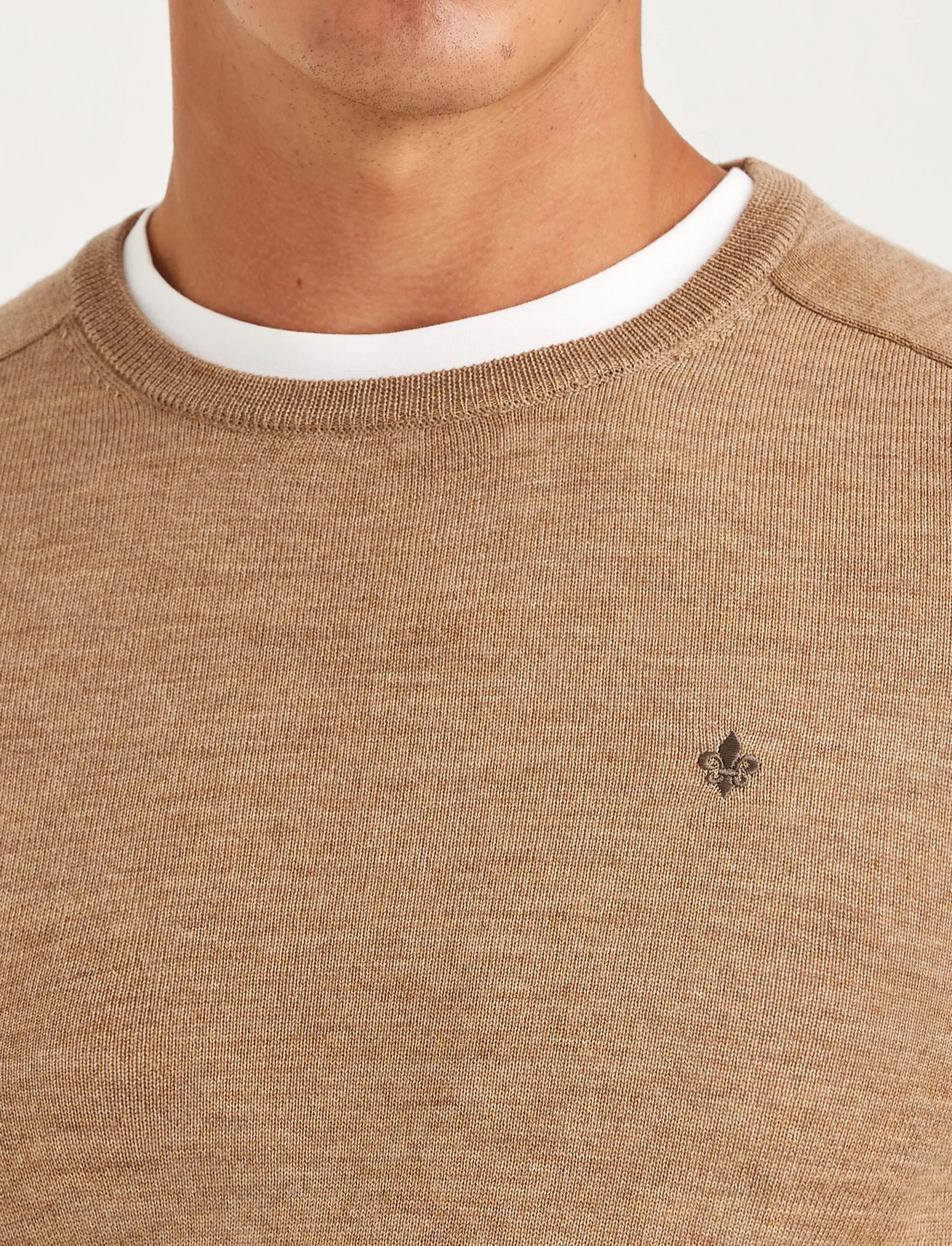 Morris - Merino Oneck - trøjer - camel - 5